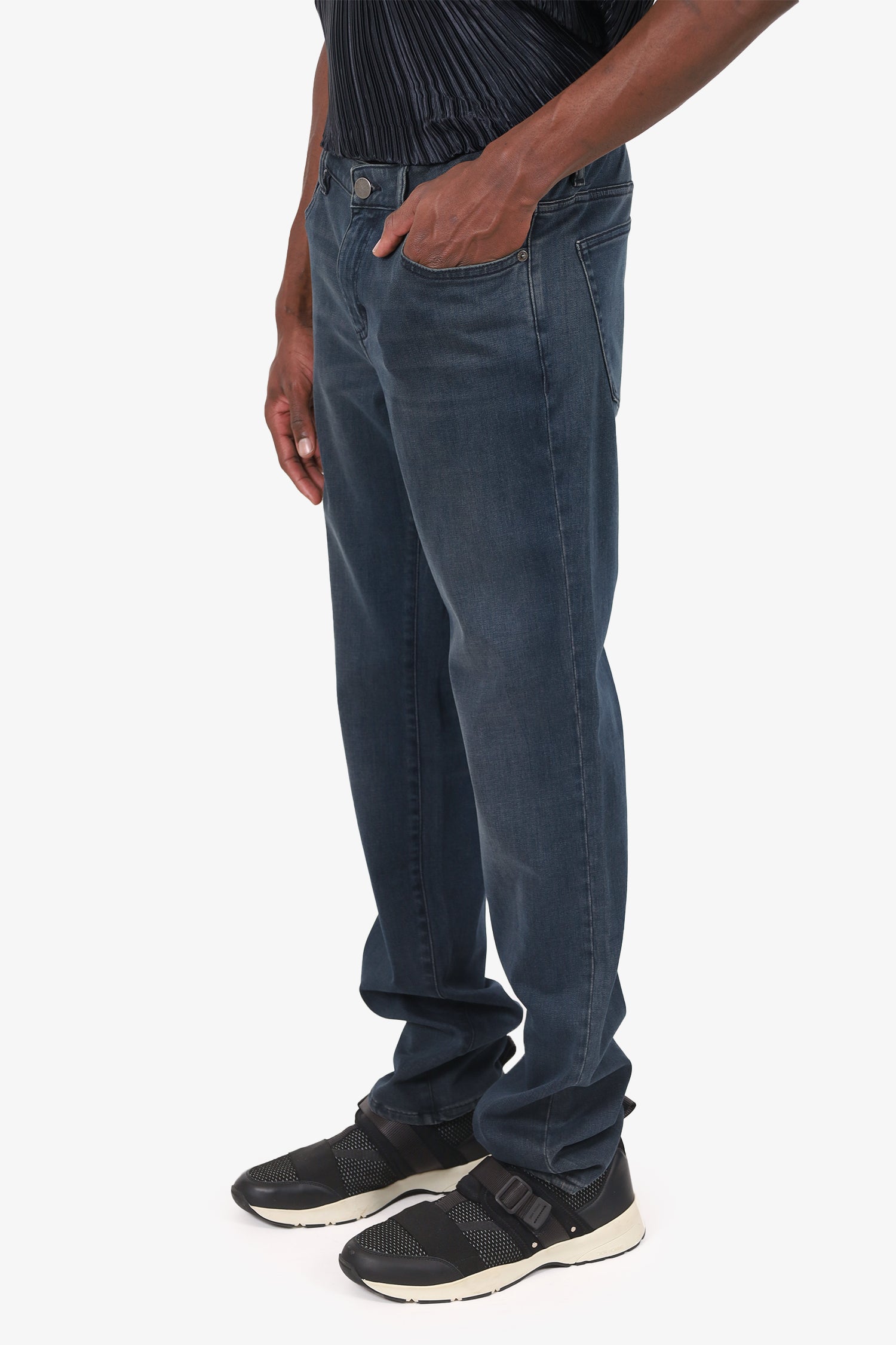 DL1961 Black Nick Slim Straight Leg Jeans Size 30/34