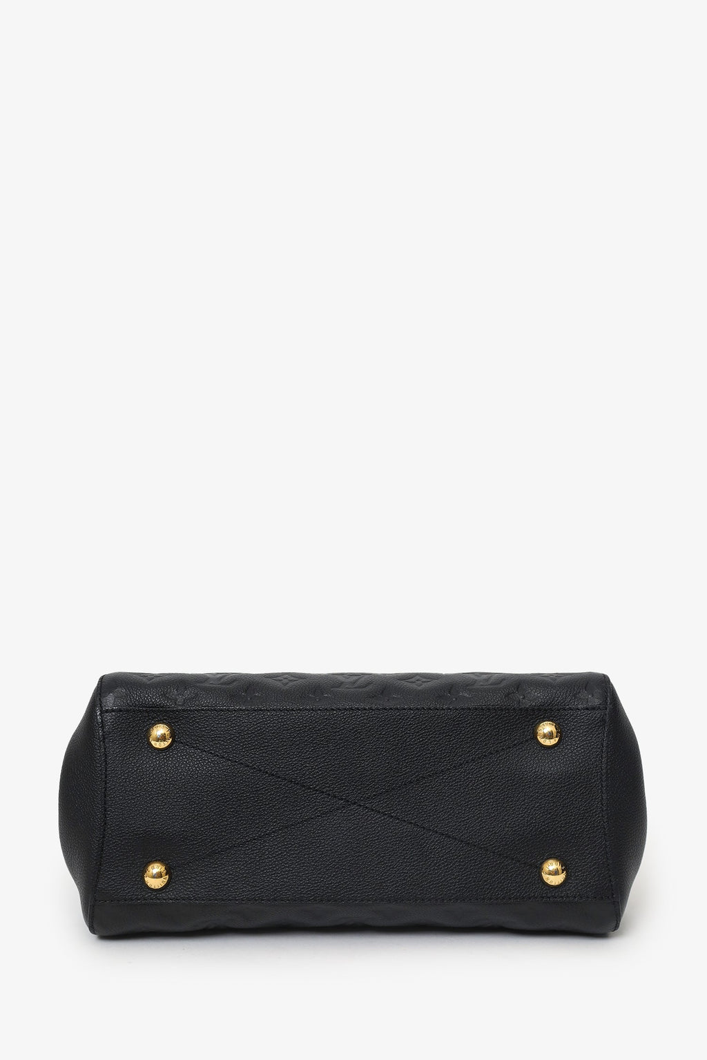 Louis Vuitton 2015 Black Empreinte Leather Montaigne Top Handle With Strap