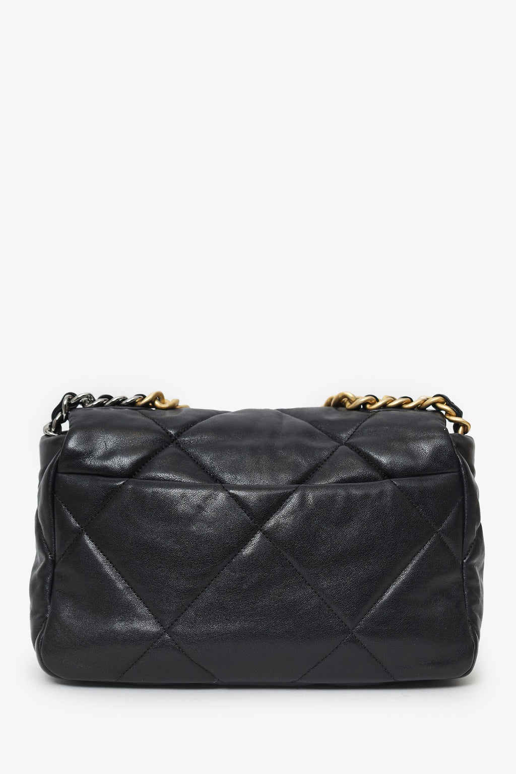 Pre-Loved Chanel™ 2019 Black Leather 19 Flap Bag