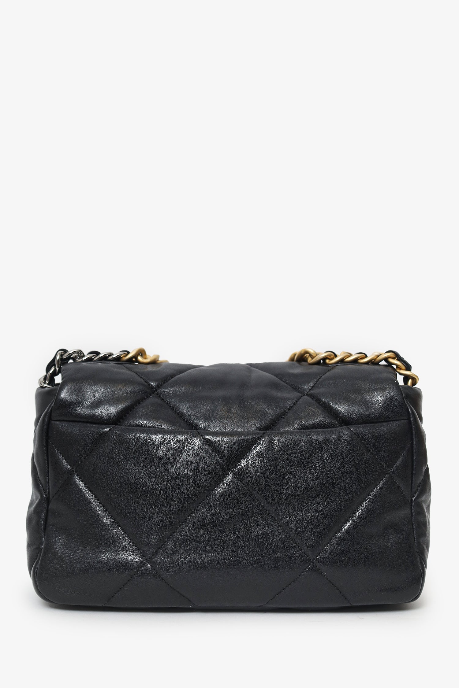 Pre-Loved Chanel™ 2019 Black Leather 19 Flap Bag