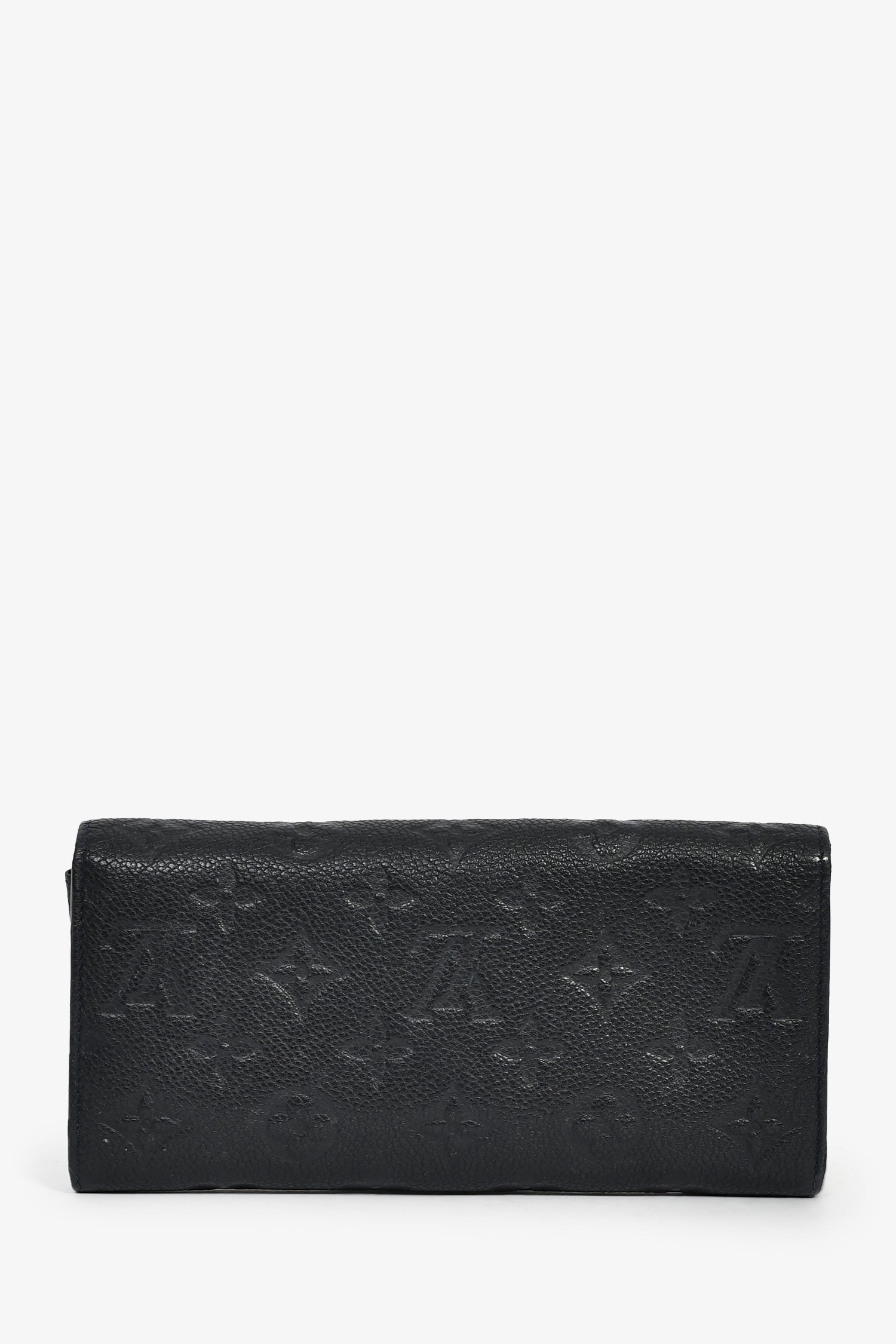 Louis Vuitton 2019 Black Empreinte 'Sarah' Wallet with Extra Insert (As Is)