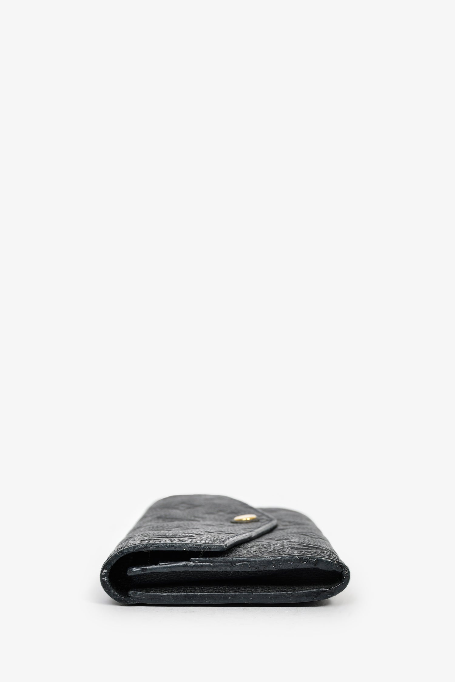 Louis Vuitton 2019 Black Empreinte 'Sarah' Wallet with Extra Insert (As Is)