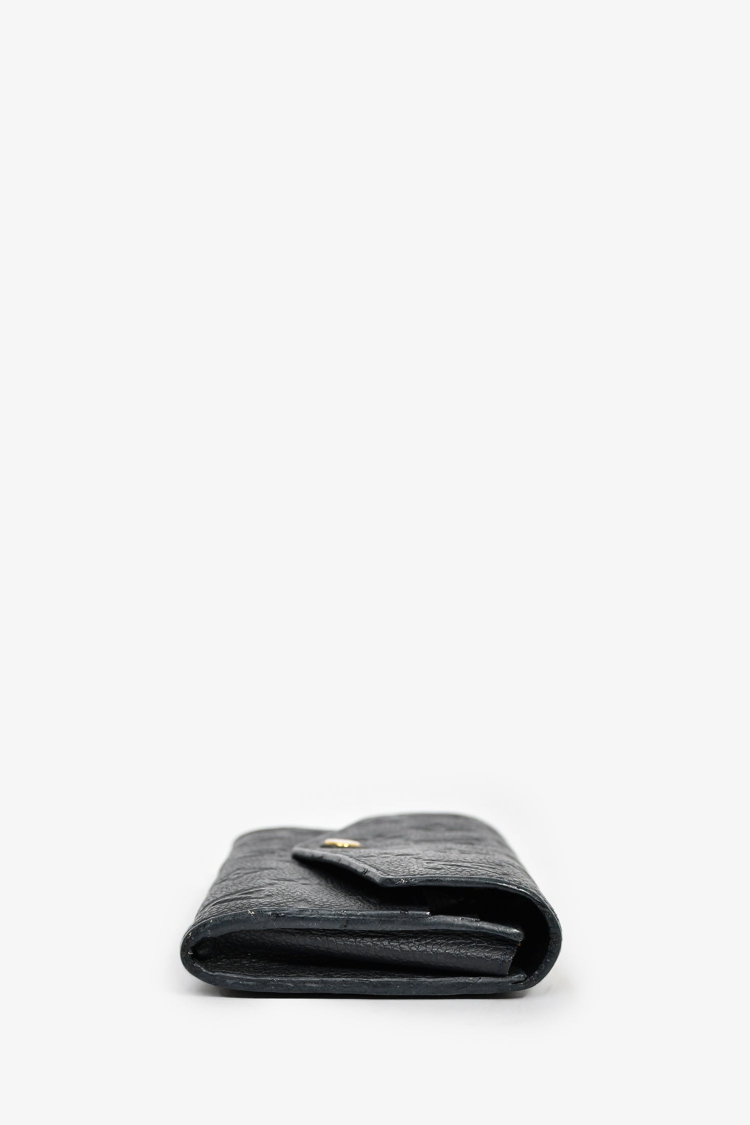 Louis Vuitton 2019 Black Empreinte 'Sarah' Wallet with Extra Insert (As Is)