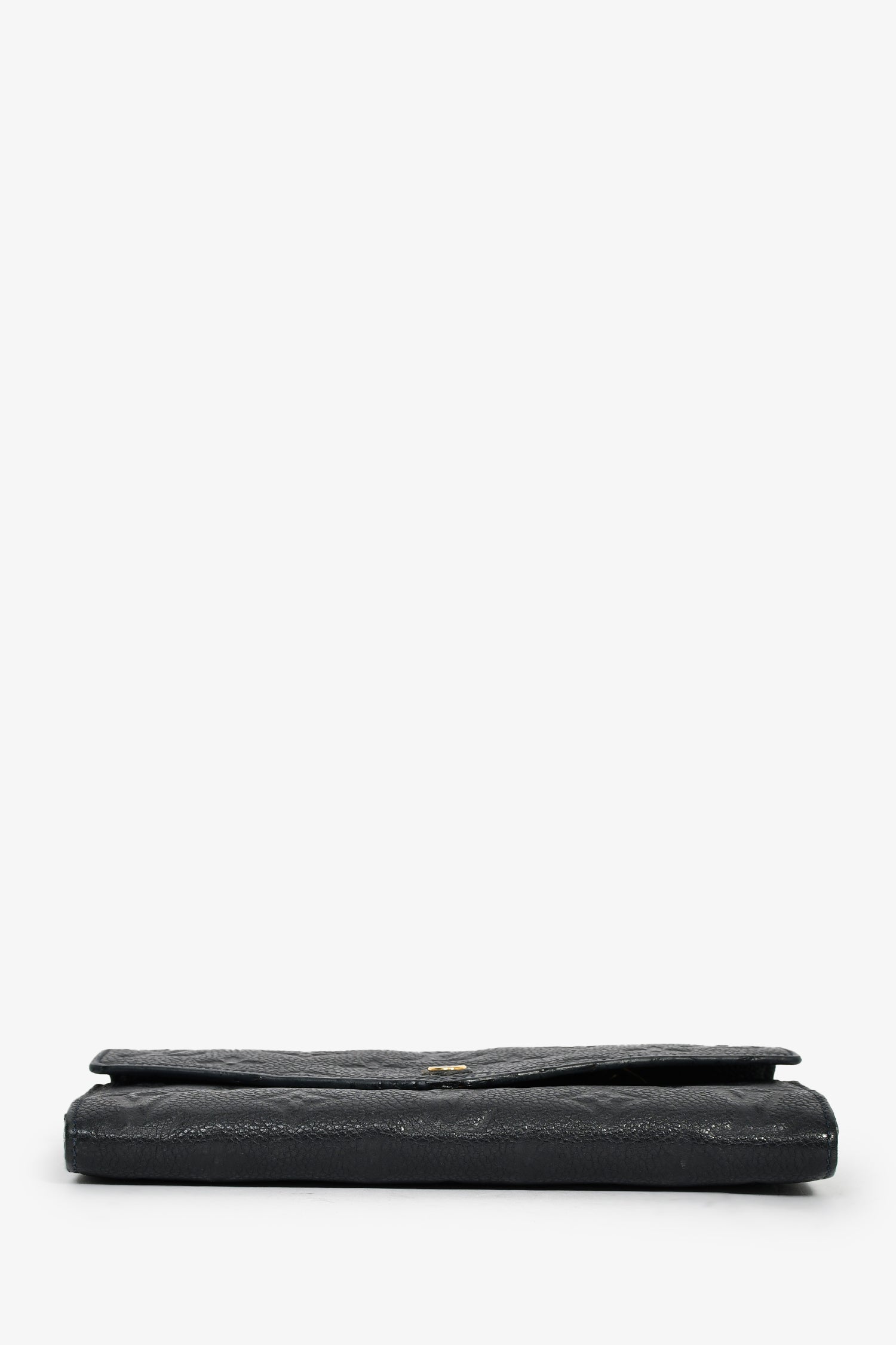 Louis Vuitton 2019 Black Empreinte 'Sarah' Wallet with Extra Insert (As Is)