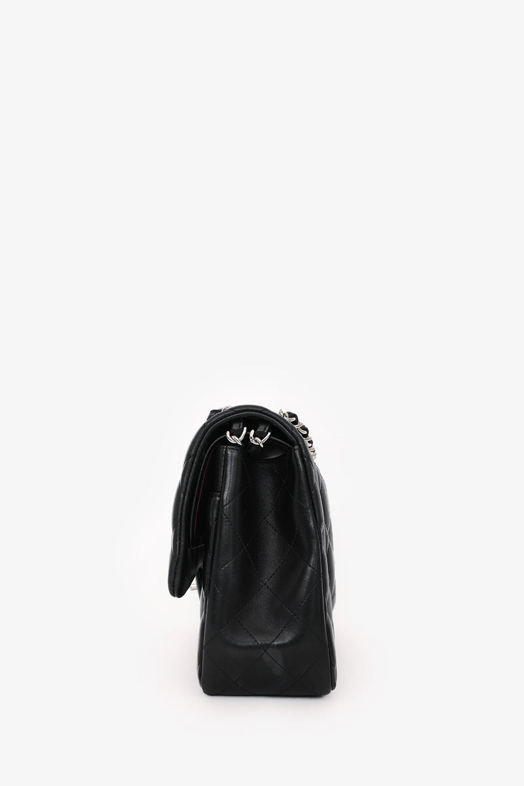 Pre-Loved Chanel™ 2012 Black Lambskin Jumbo Double Flap