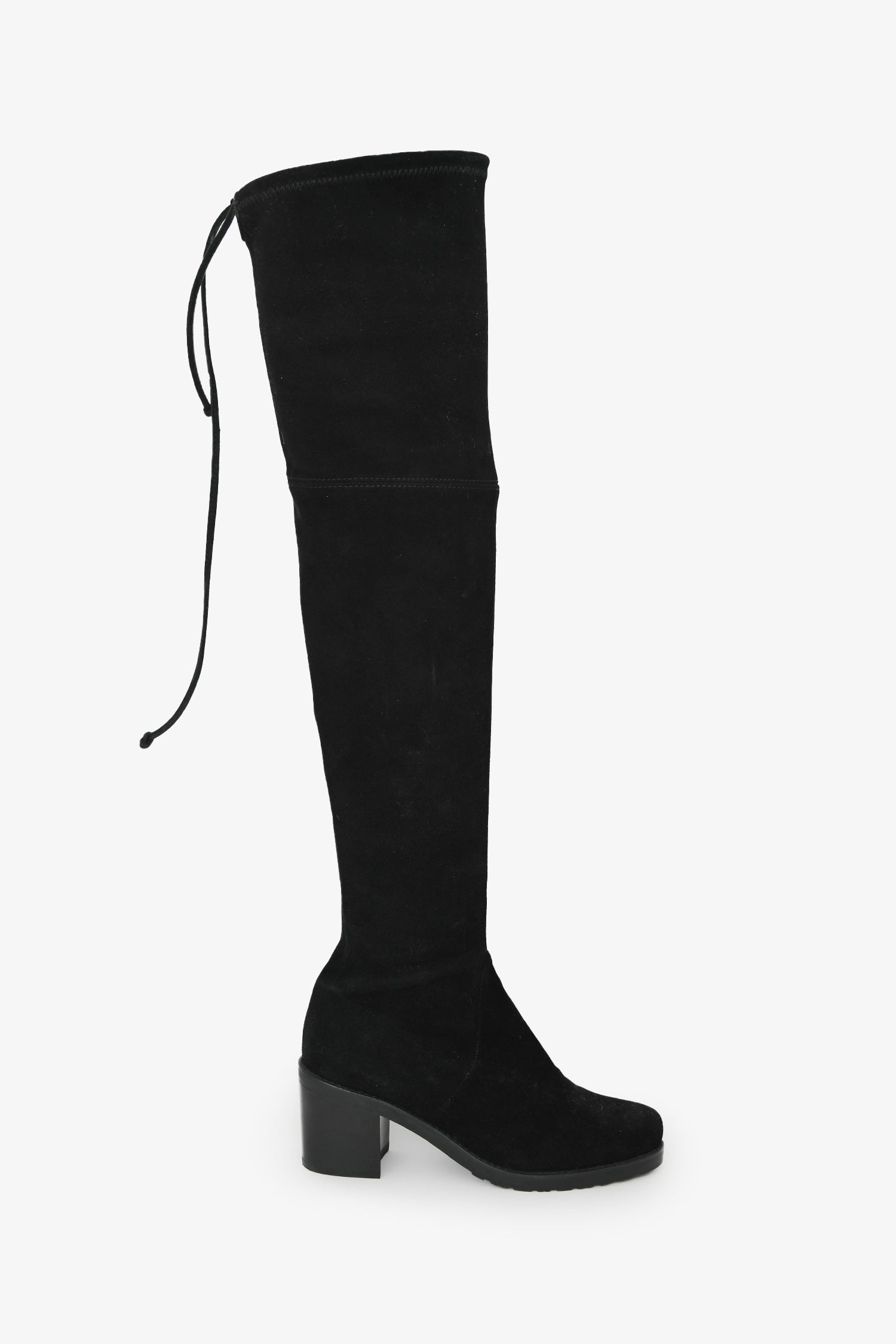 Stuart Weitzman Black Suede Tieland Over the Knee Boots Size 5