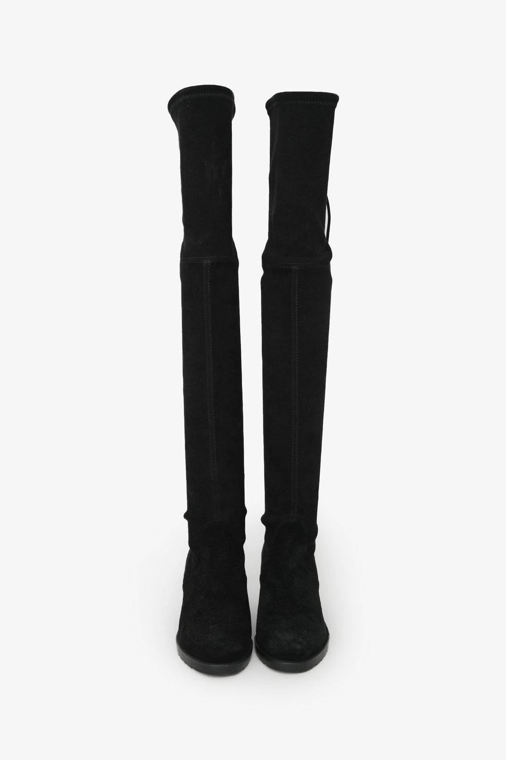 Stuart Weitzman Black Suede Tieland Over the Knee Boots Size 5