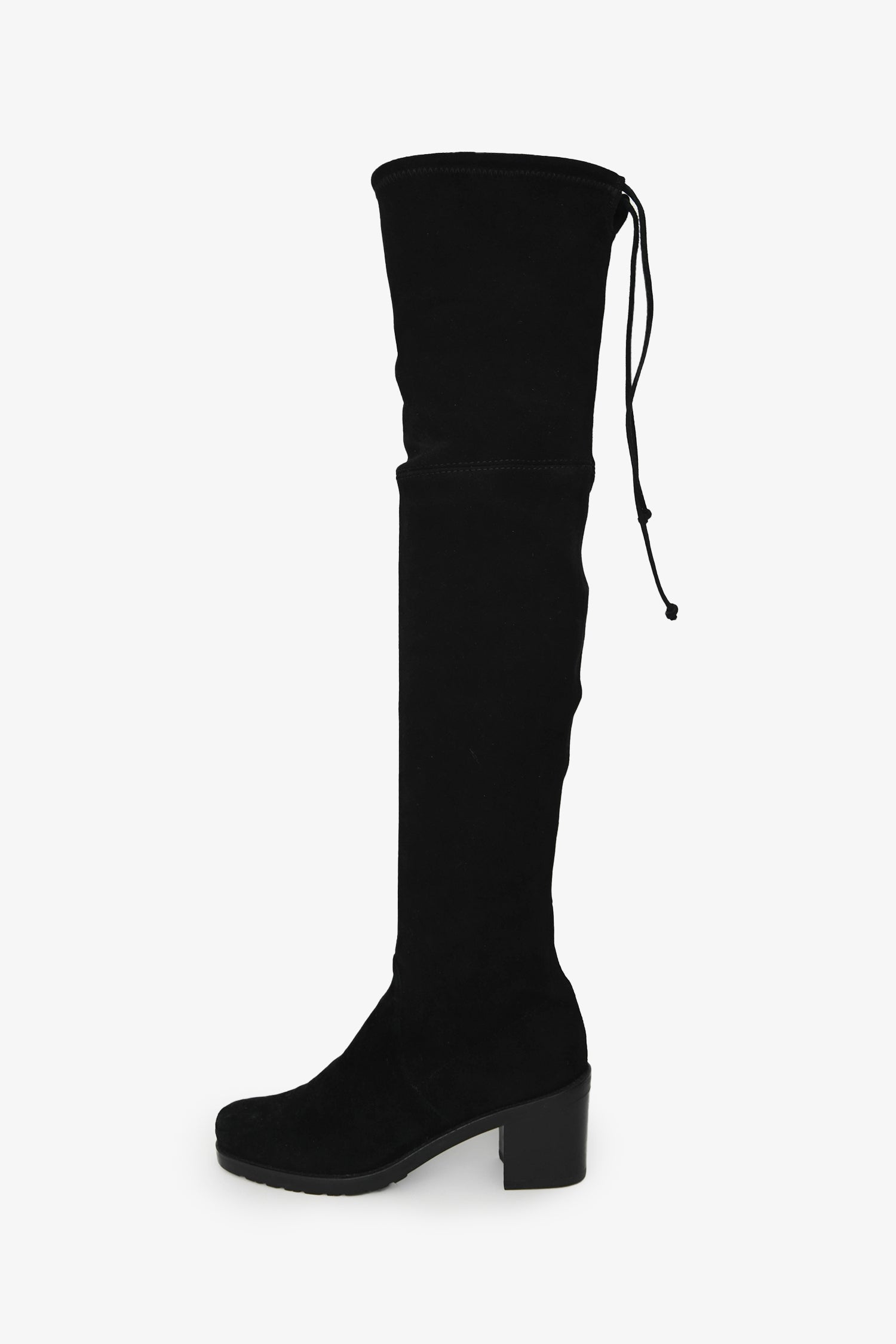 Stuart Weitzman Black Suede Tieland Over the Knee Boots Size 5