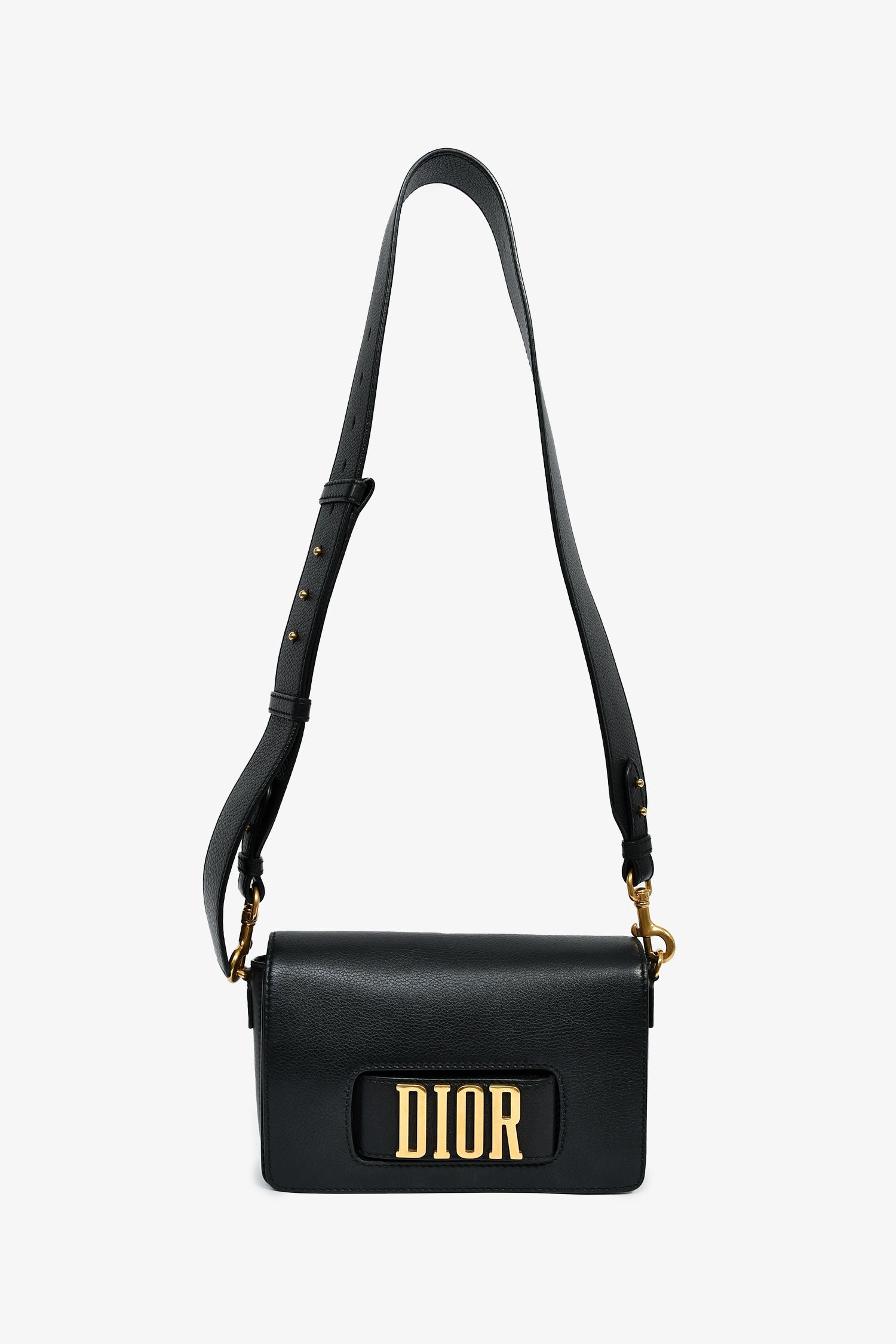 Christian Dior Black Leather Revolution Bag