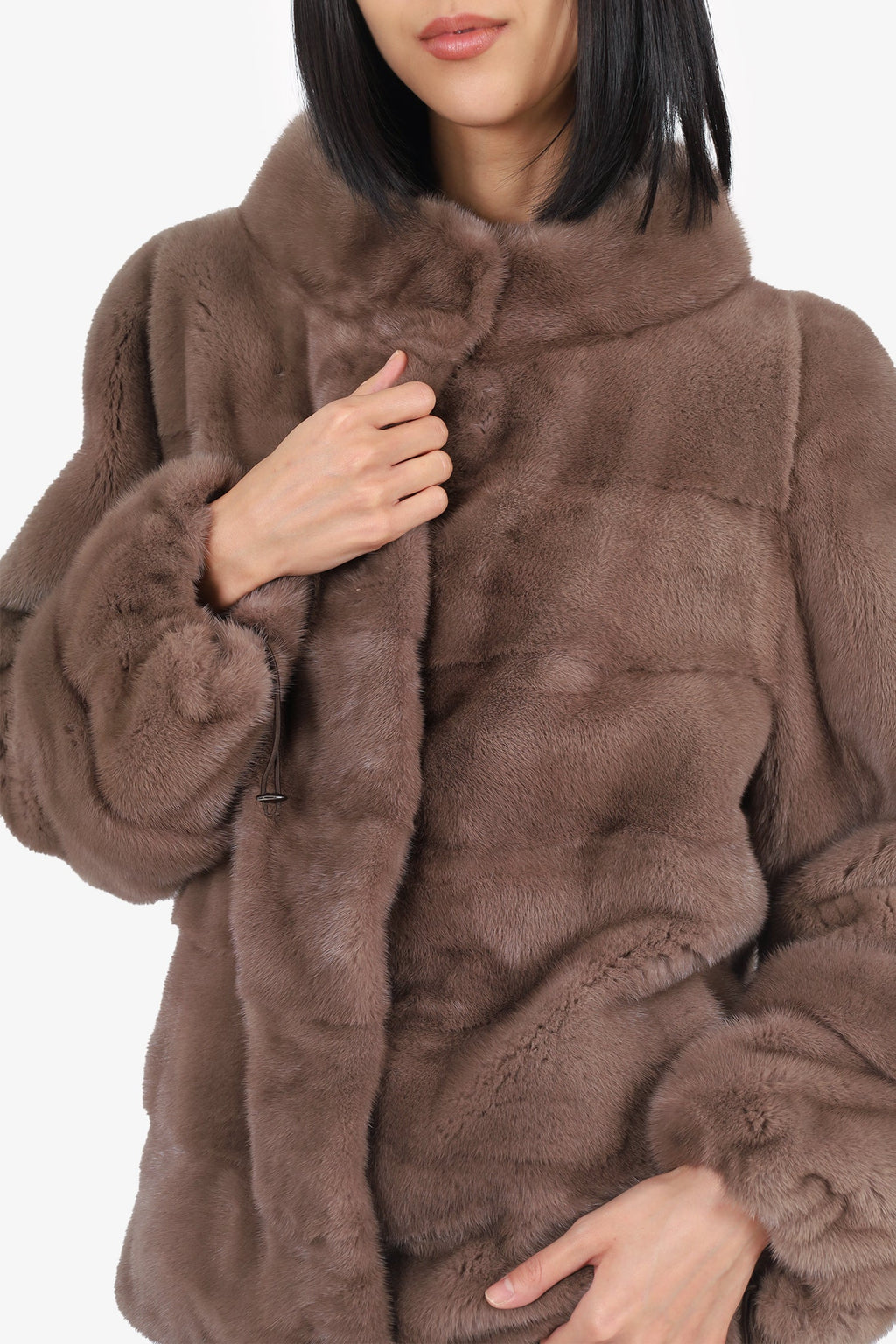 Vintage Brown Mink Fur Jacket Estimated Size M