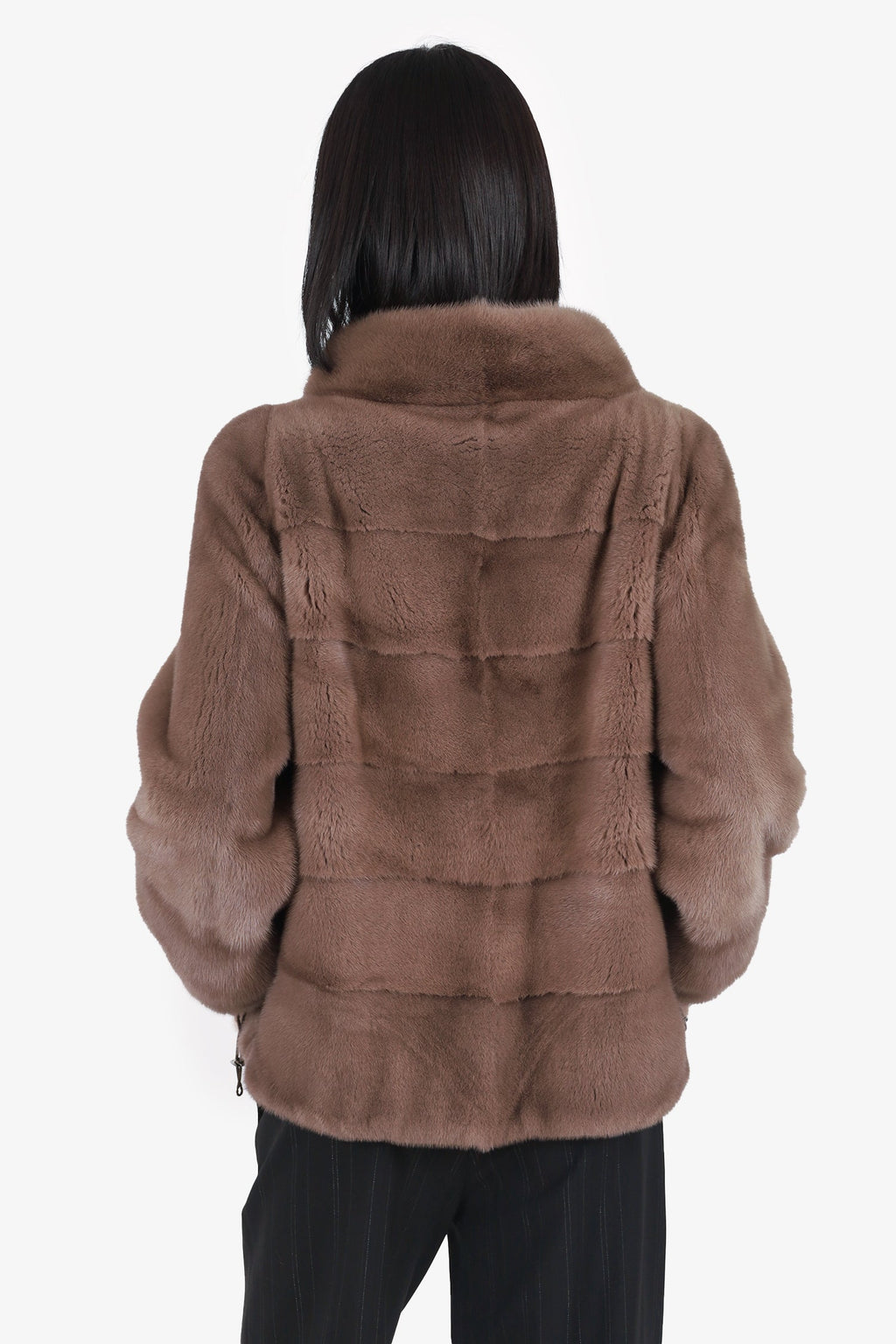 Vintage Brown Mink Fur Jacket Estimated Size M