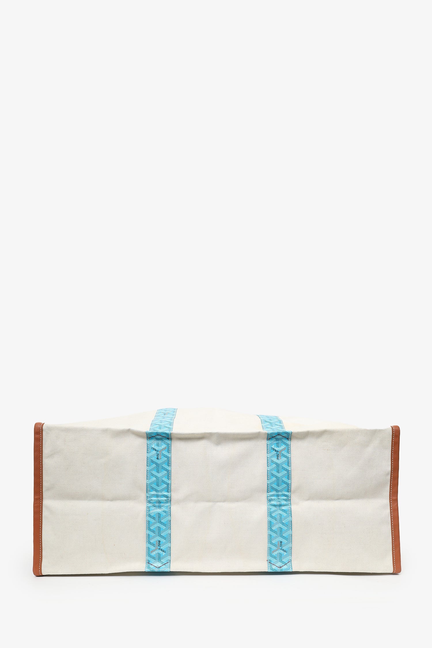 Goyard Blue/Brown Goyardine Mediterranee Saint Tropez Reversible Tote