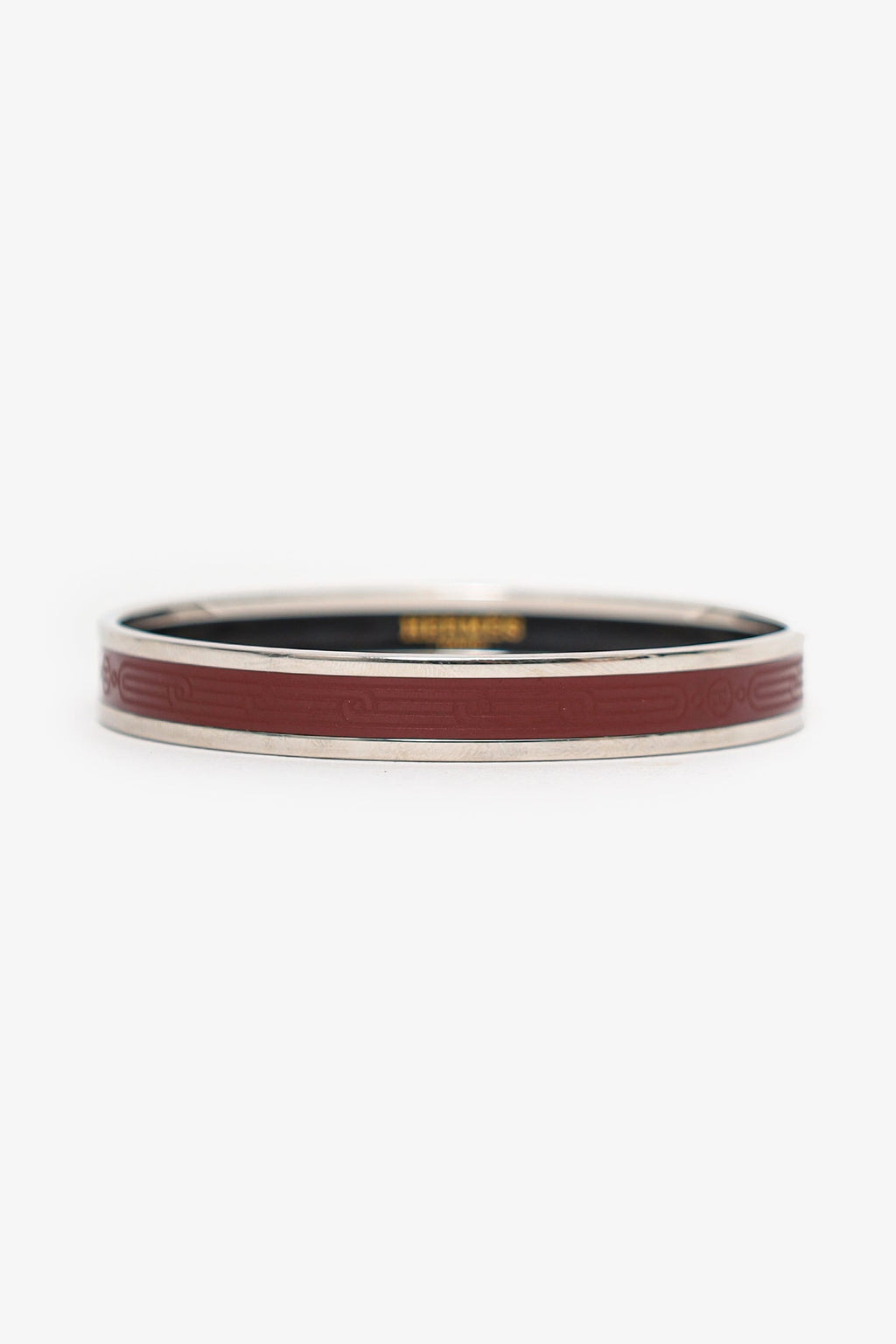 Hermès Bordeaux Colour Sellier Bangle