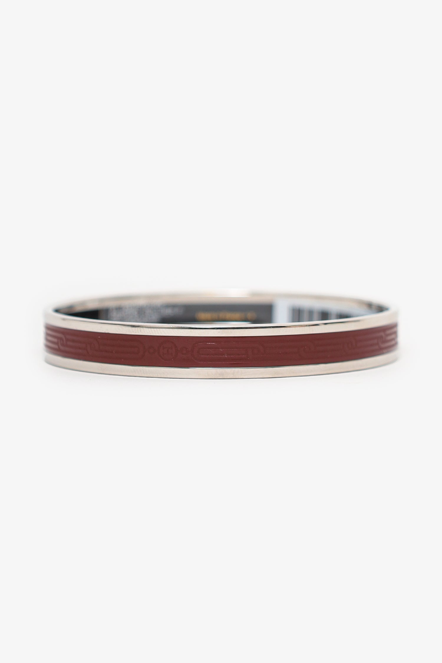 Hermès Bordeaux Colour Sellier Bangle