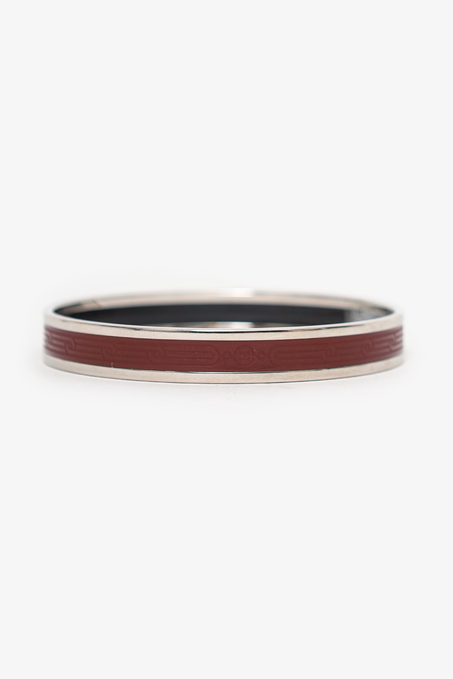 Hermès Bordeaux Colour Sellier Bangle