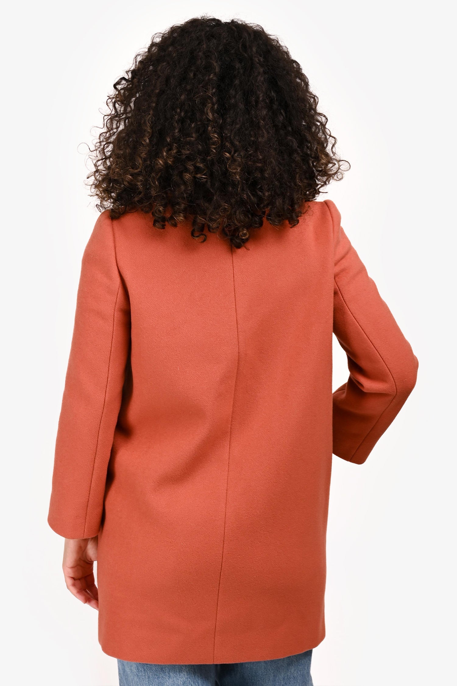 Stella McCartney Rust Wool Peacoat Size 38