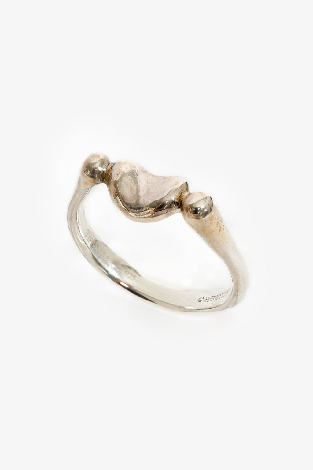 Tiffany & Co. Sterling Silver 'Bean Design' Ring