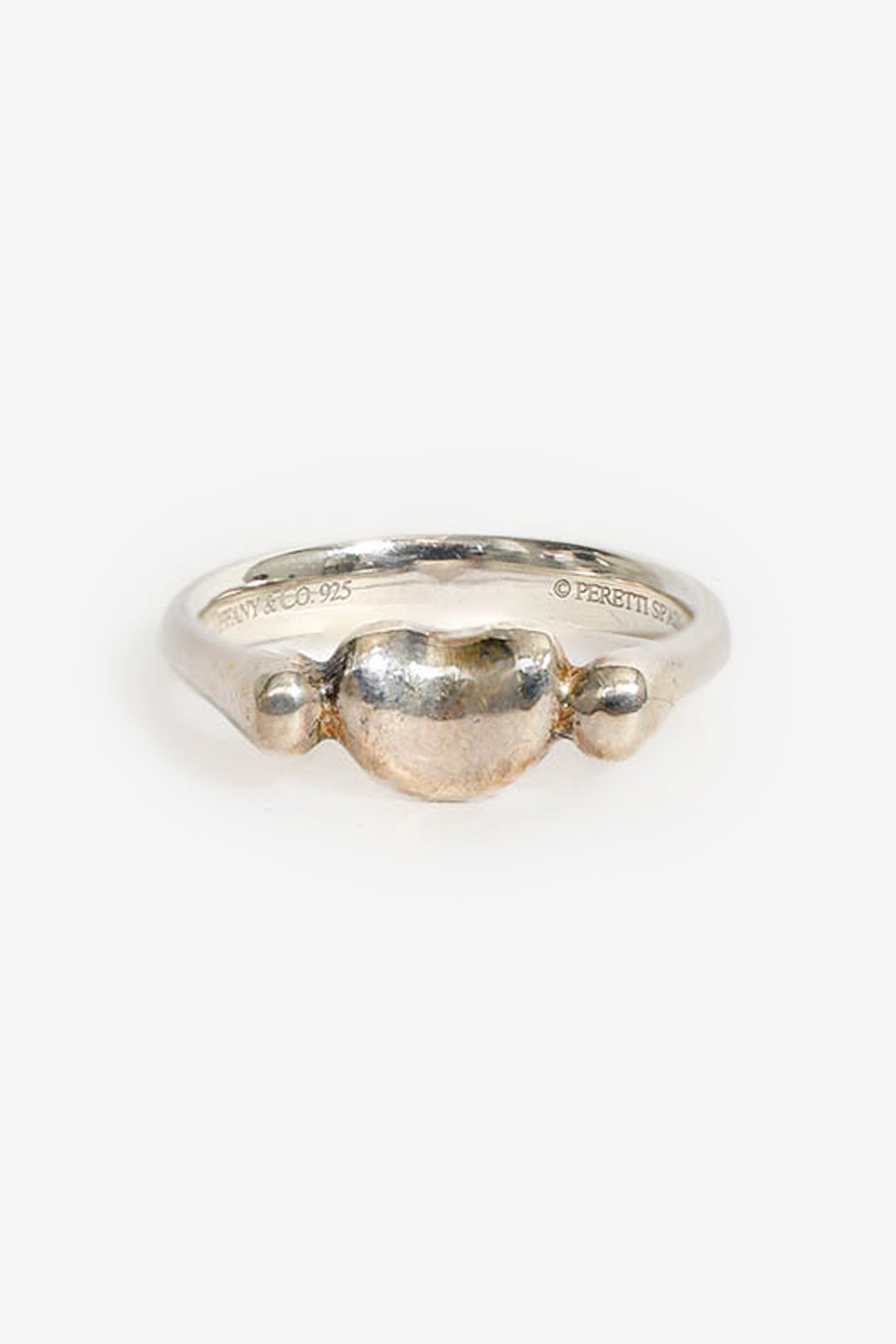 Tiffany & Co. Sterling Silver 'Bean Design' Ring
