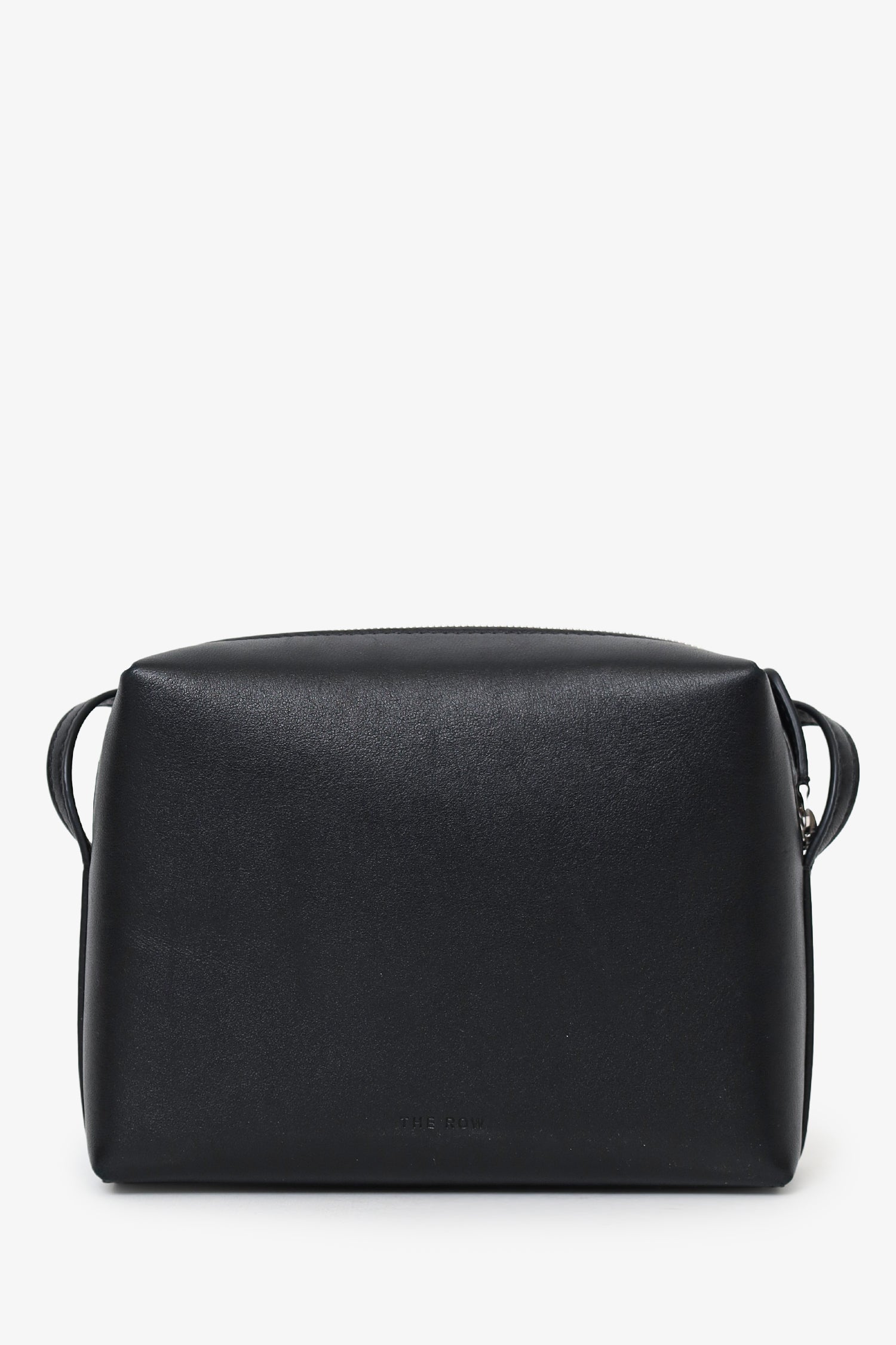 The Row Black Leather Regent Crossbody Bag