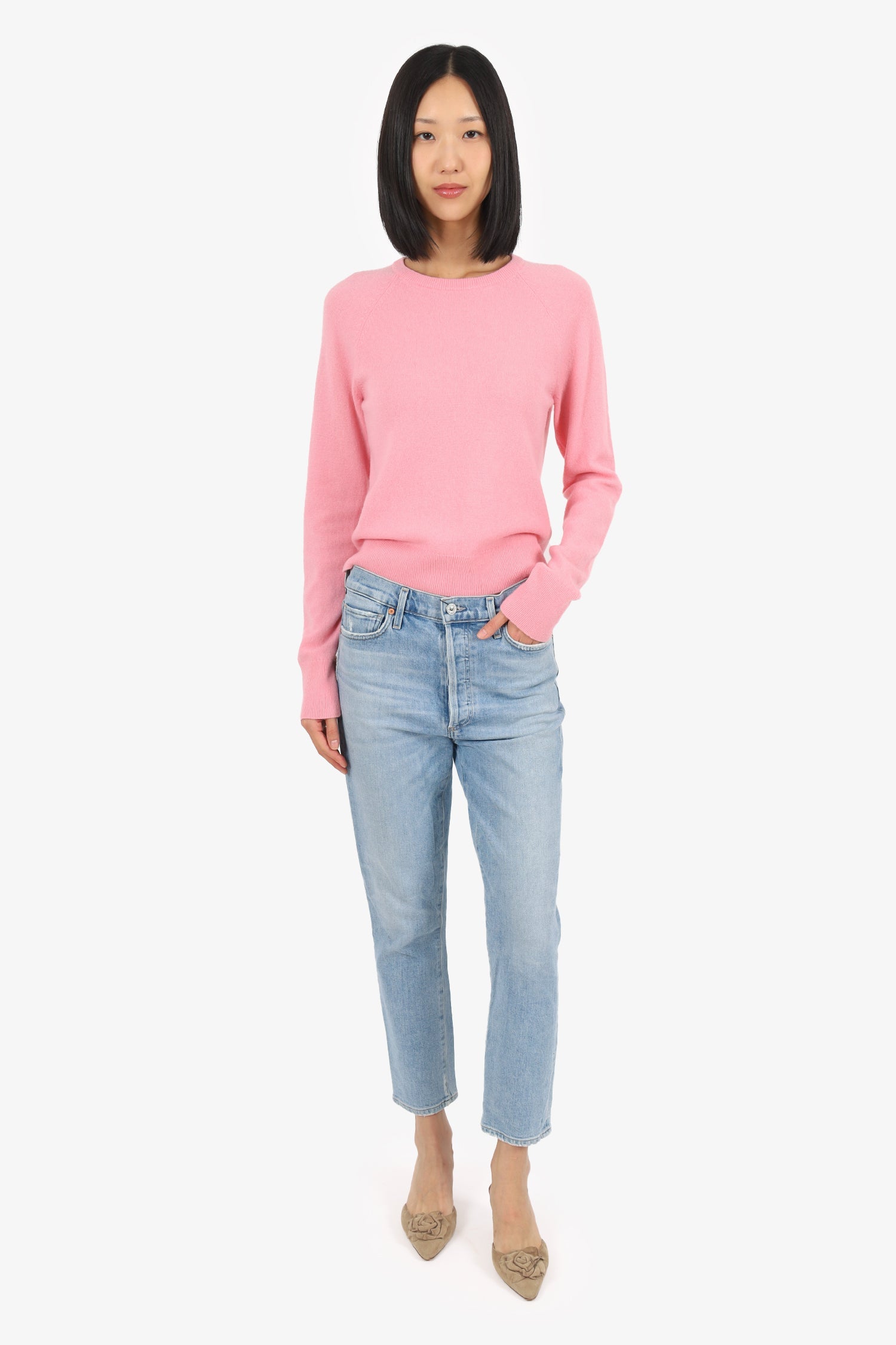 Citizens Of Humanity Light Blue 'Olivia Crop' Jeans Size 27