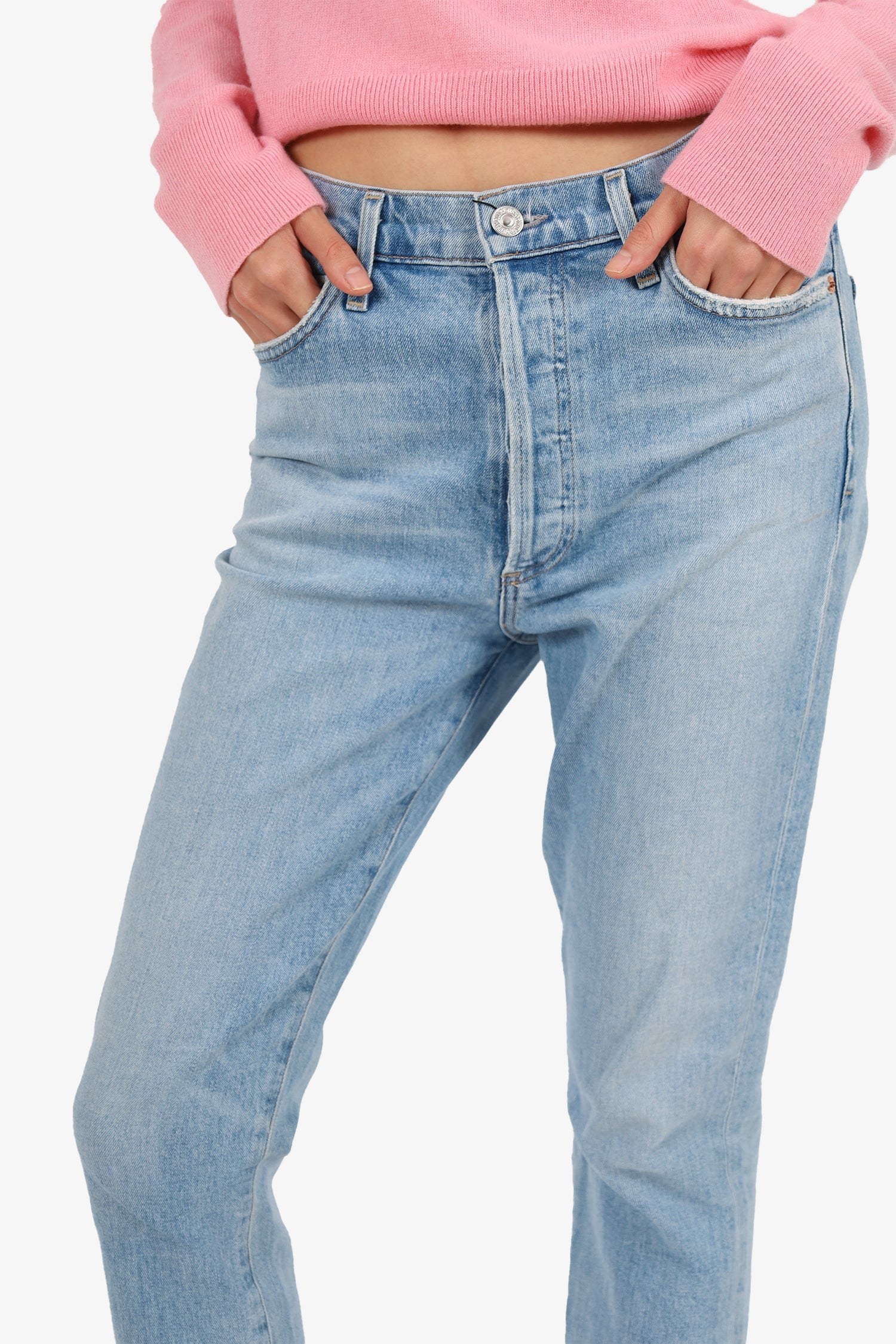 Citizens Of Humanity Light Blue 'Olivia Crop' Jeans Size 27