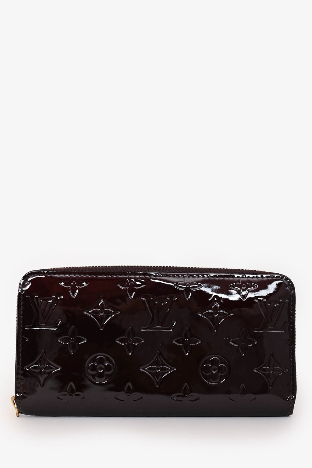 Louis Vuitton Burgundy Monogram Vernis Zippy Wallet