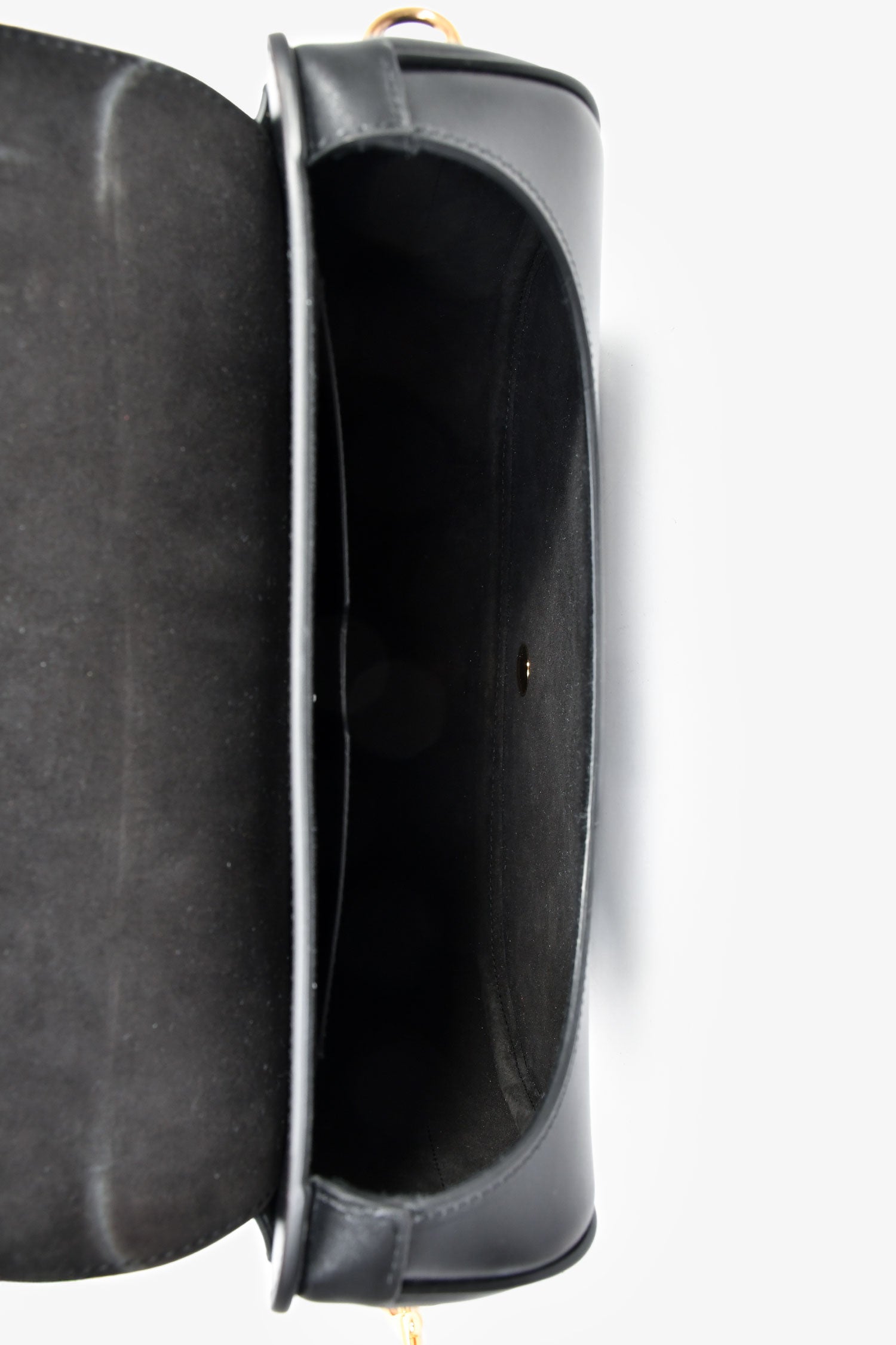 Christian Dior Black Leather Large Bobby Oblique Canvas Strap Crossbody Bag