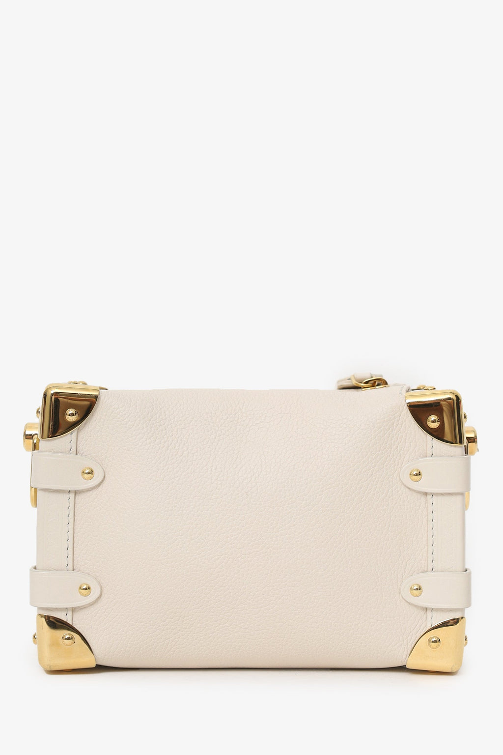 Louis Vuitton Beige Leather Side Trunk PM