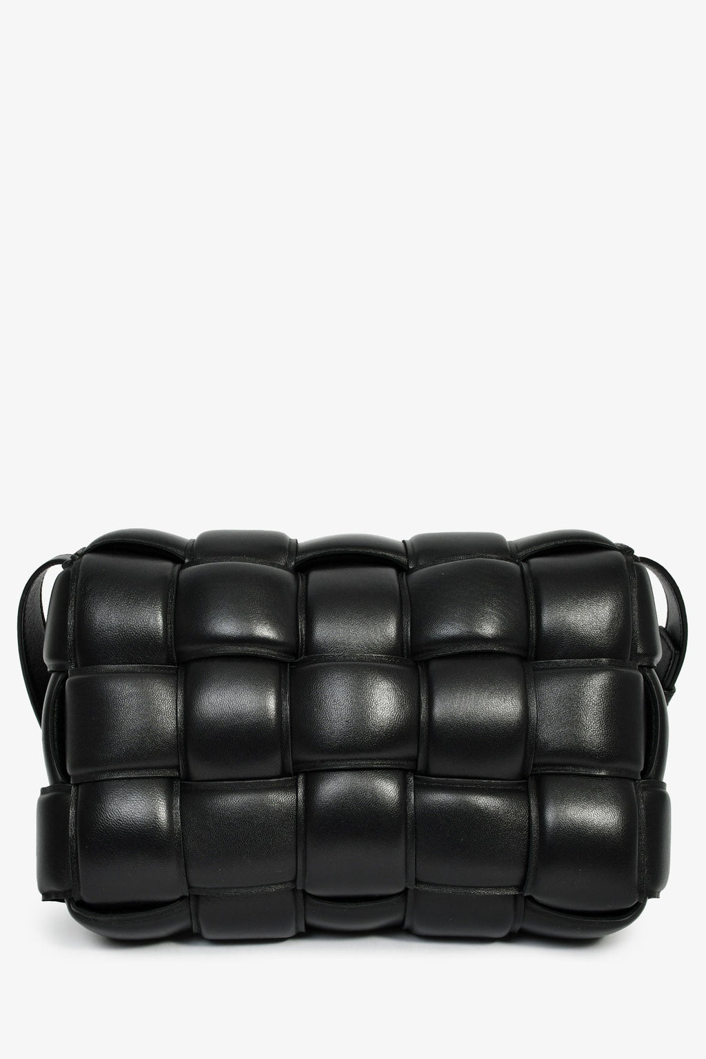 Bottega Veneta Black Padded Leather Cassette Crossbody Bag