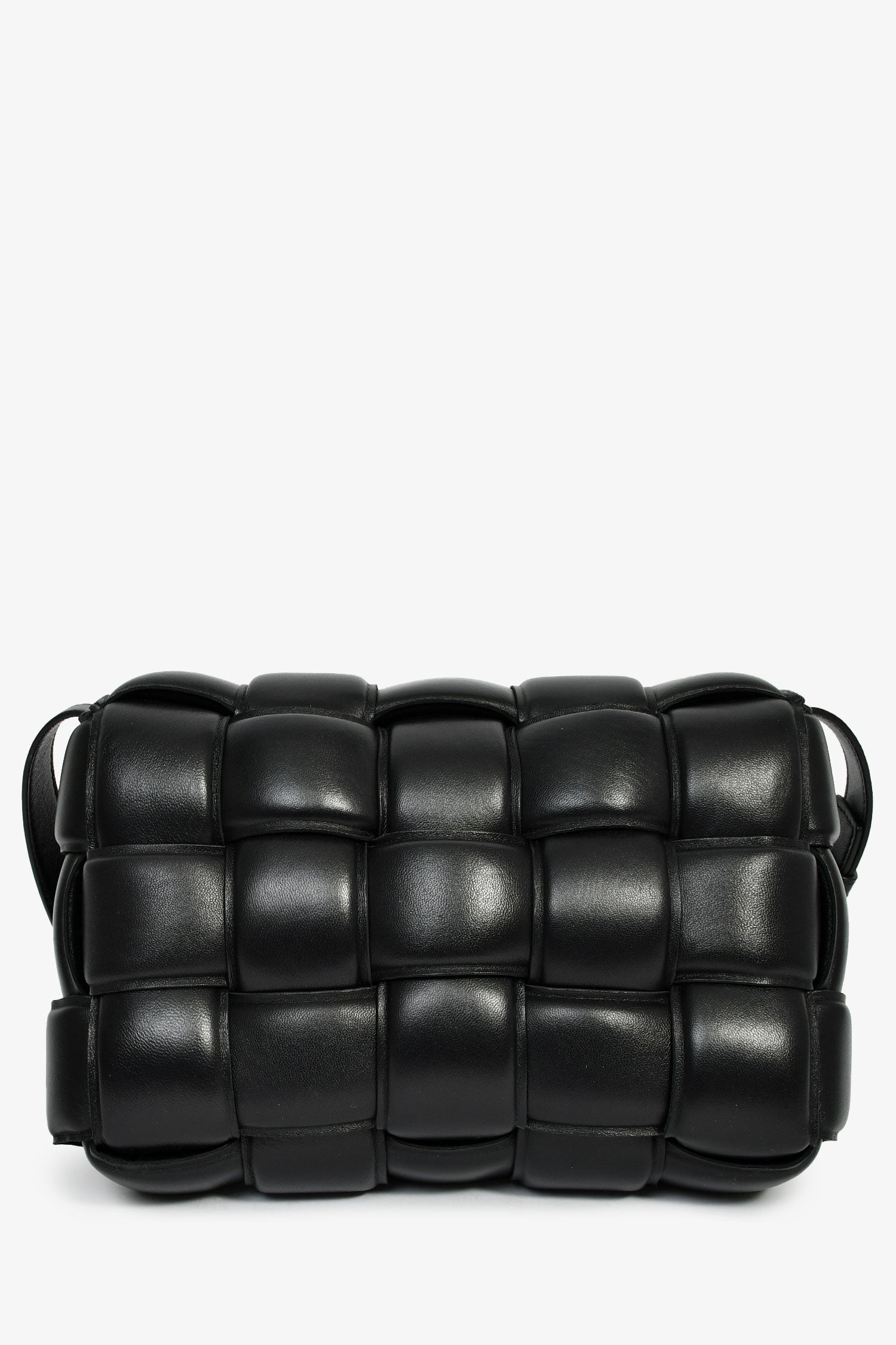 Bottega Veneta Black Padded Leather Cassette Crossbody Bag