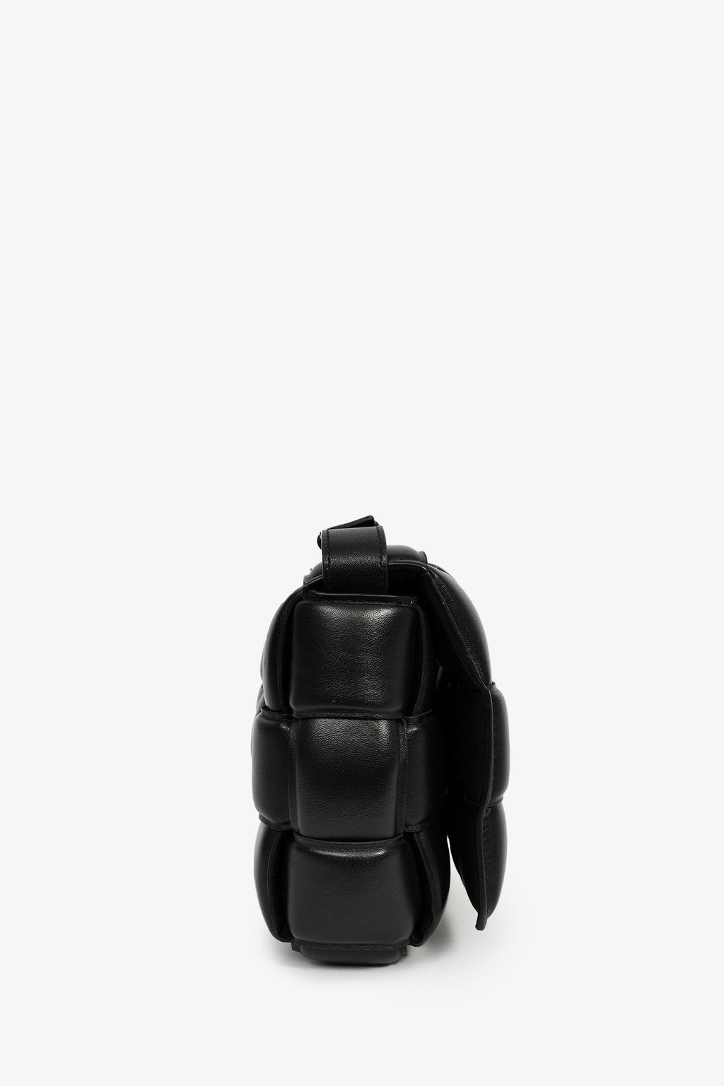 Bottega Veneta Black Padded Leather Cassette Crossbody Bag