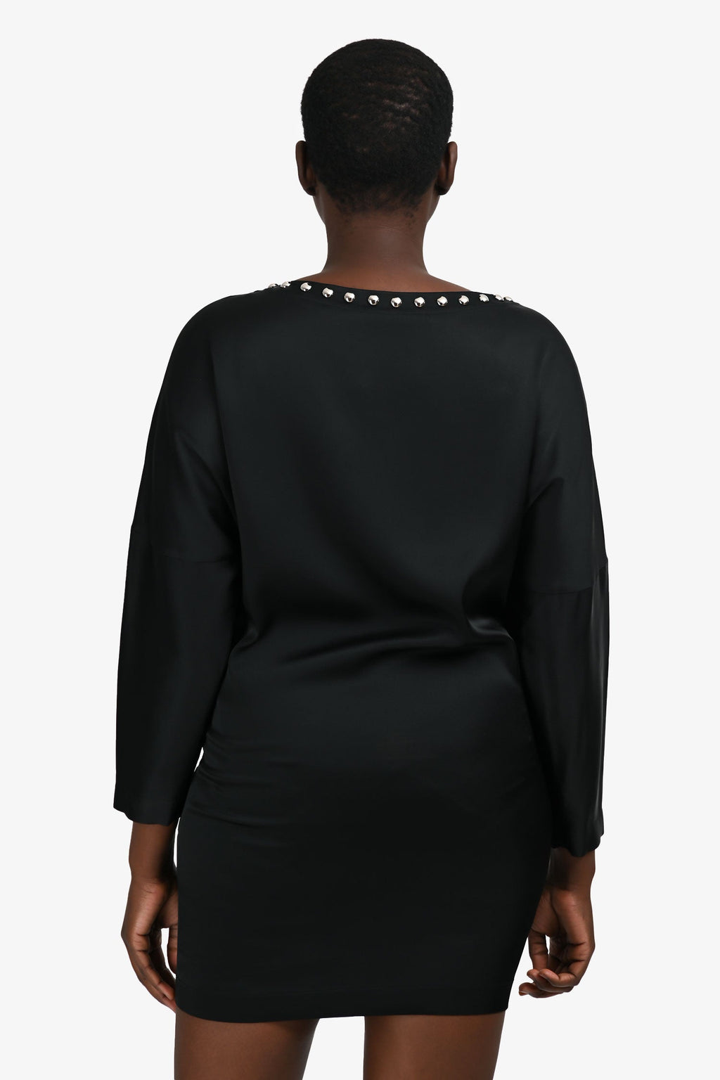 Moschino Black Studded Rabbit Dress Size 6 US