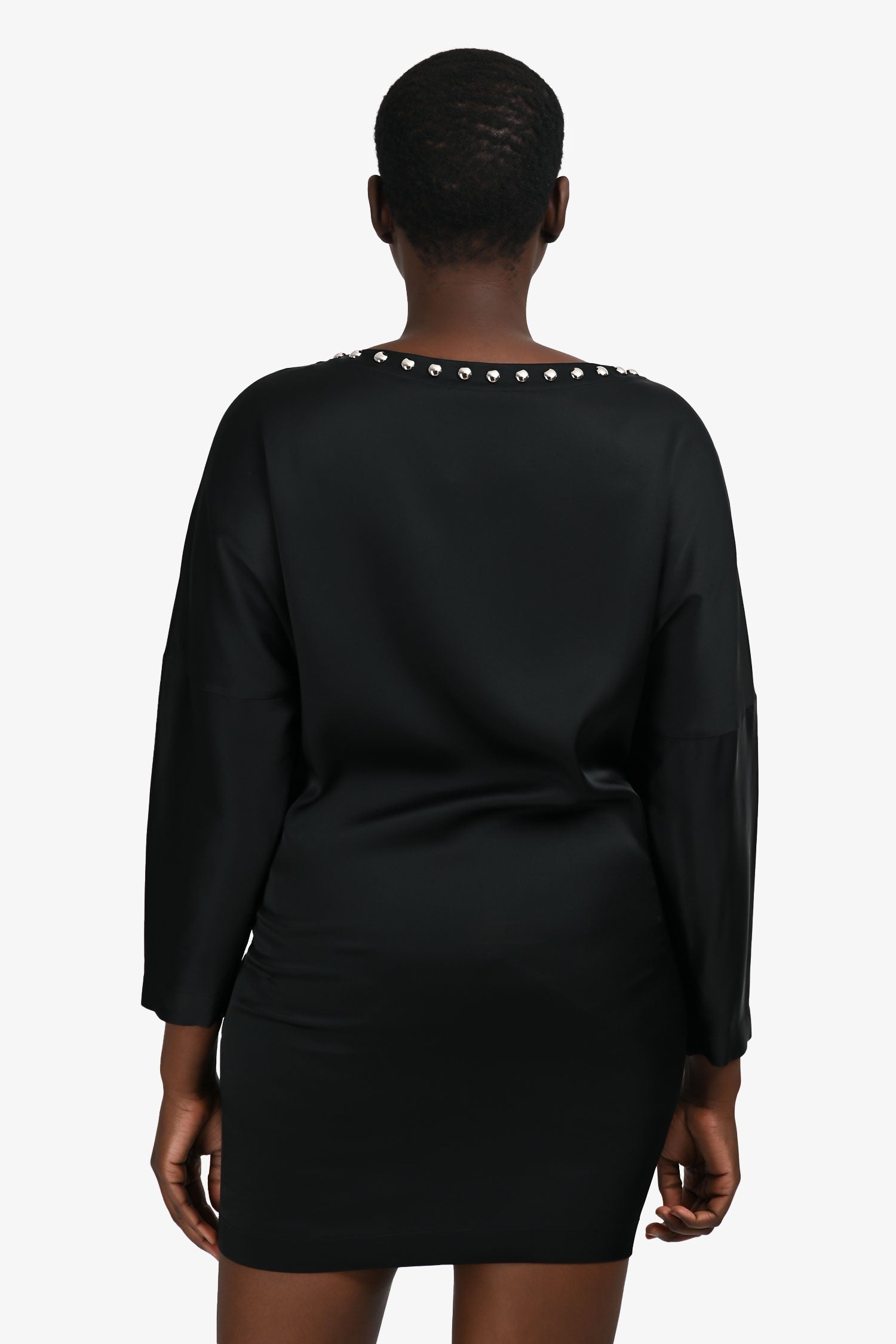 Moschino Black Studded Rabbit Dress Size 6 US