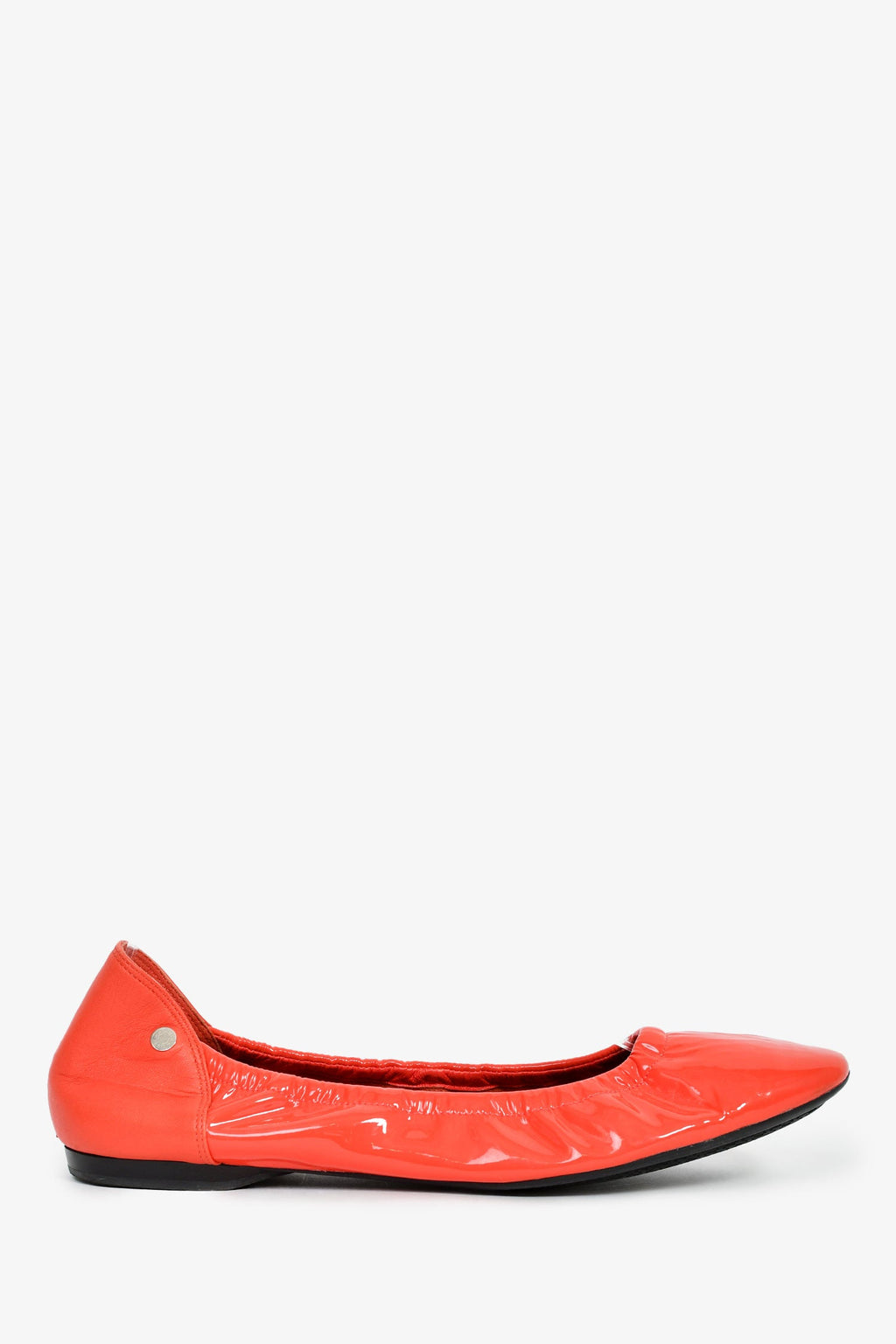 Hermès Orange Patent Ballet Flats Size 36.5