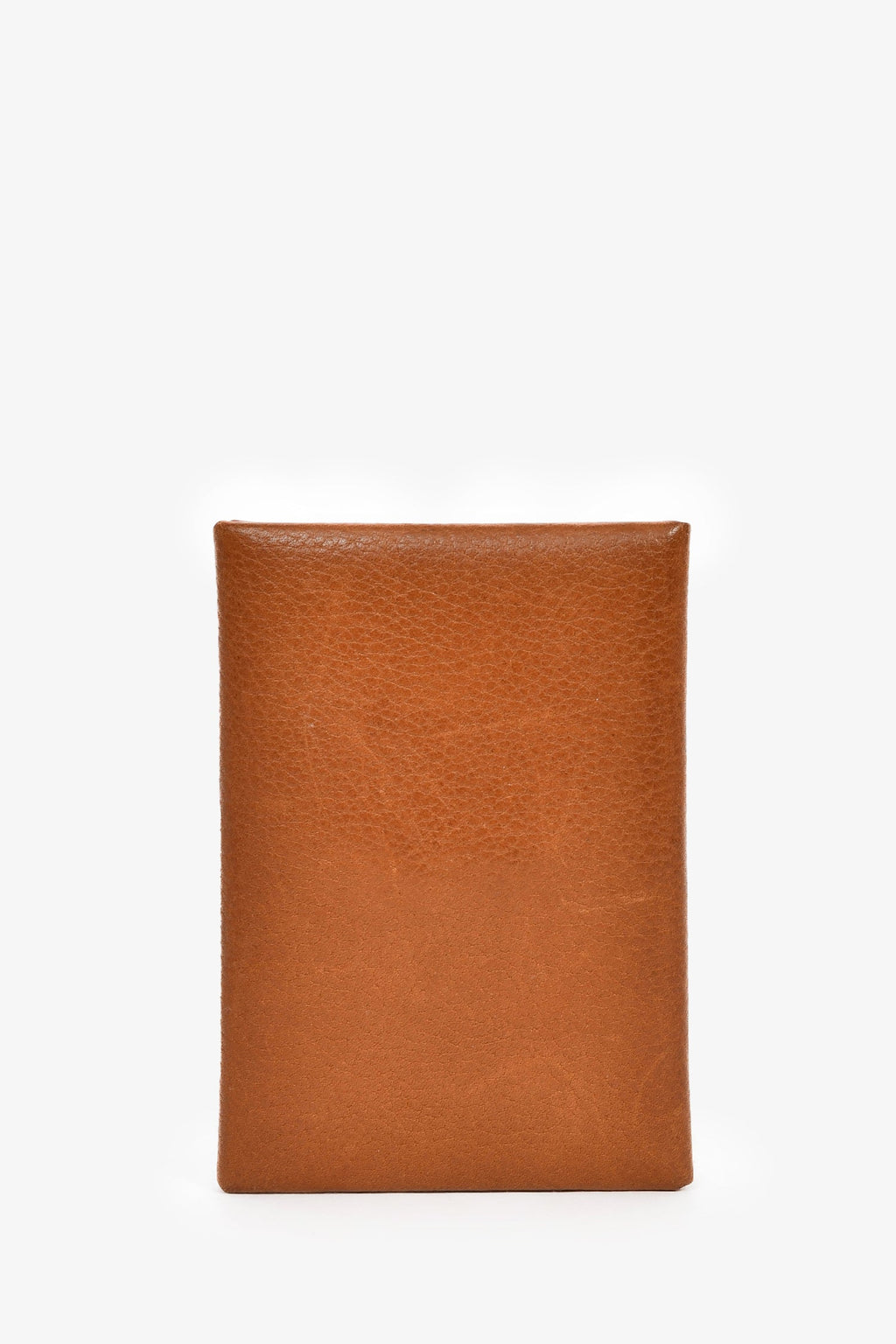 Hermès 2024 Brown Leather Calvi Duo Compact  Holder