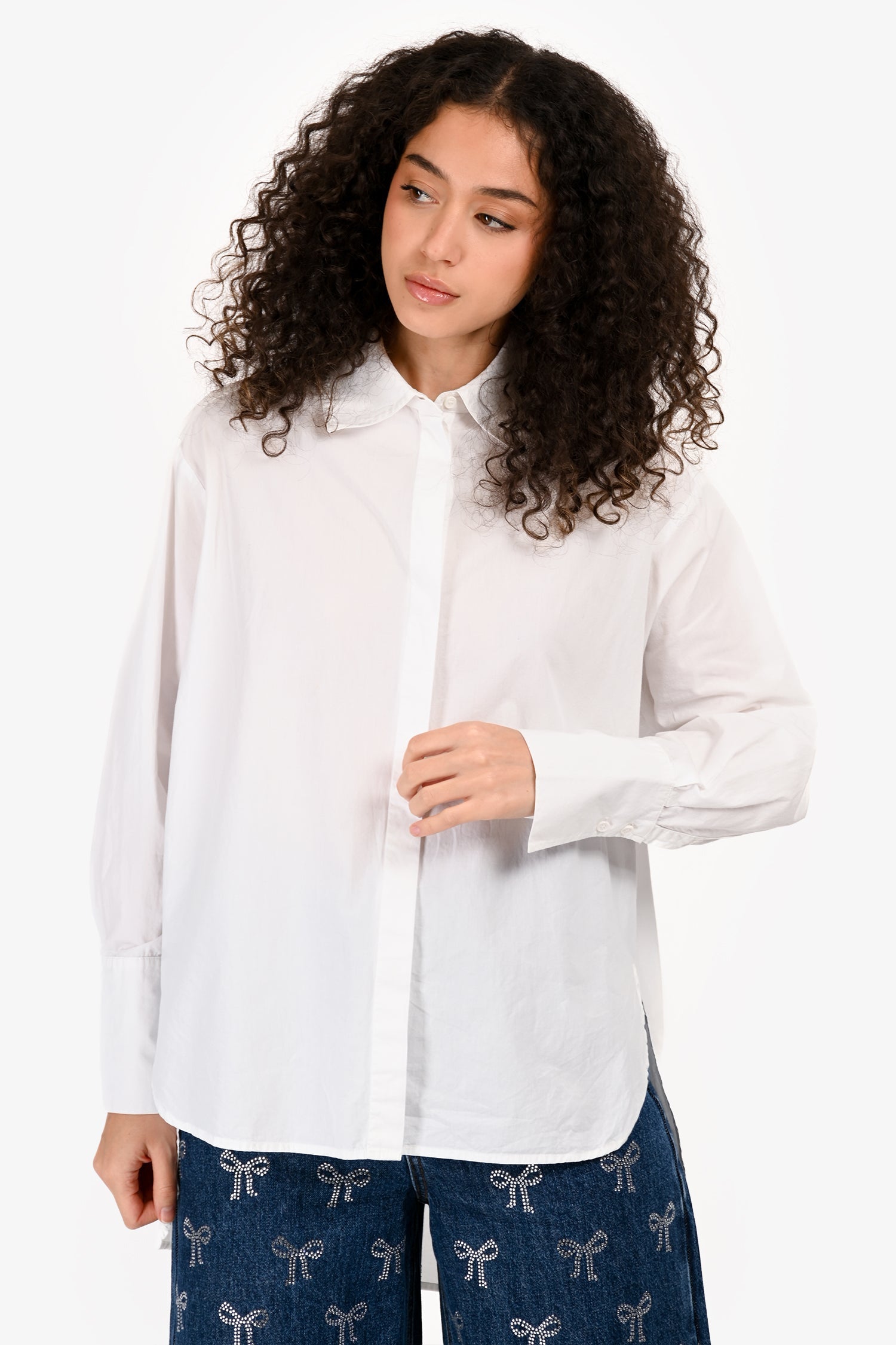 Essentiel Antwerp White Cotton Button Down Shirt Size S