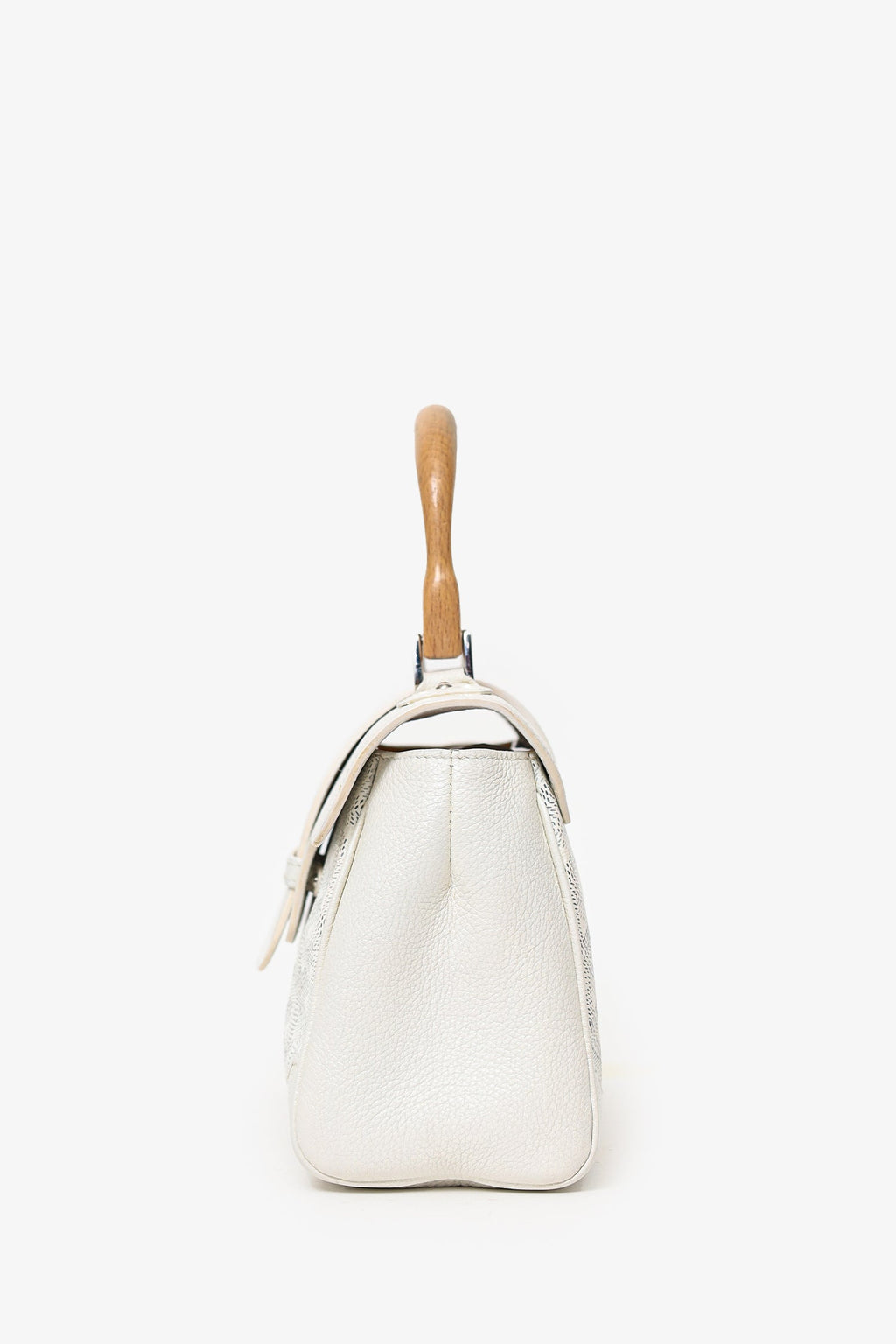 Goyard Cream Goyardine Mini Saigon Bag With Strap