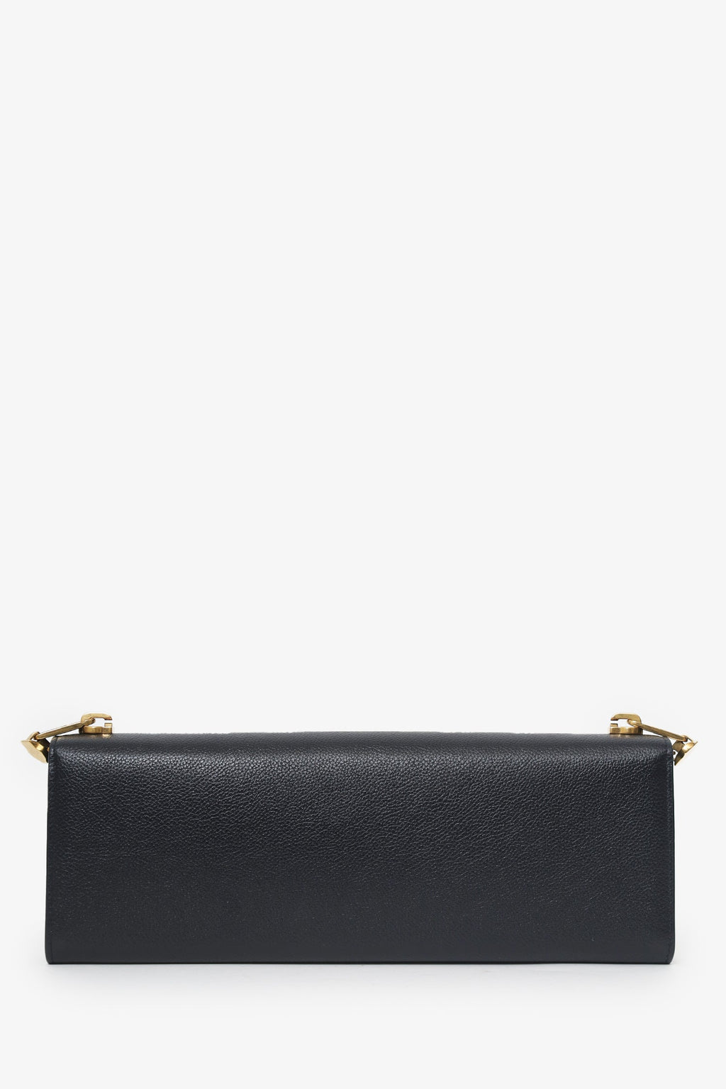 Balenciaga Black Envelope Clutch With Chain