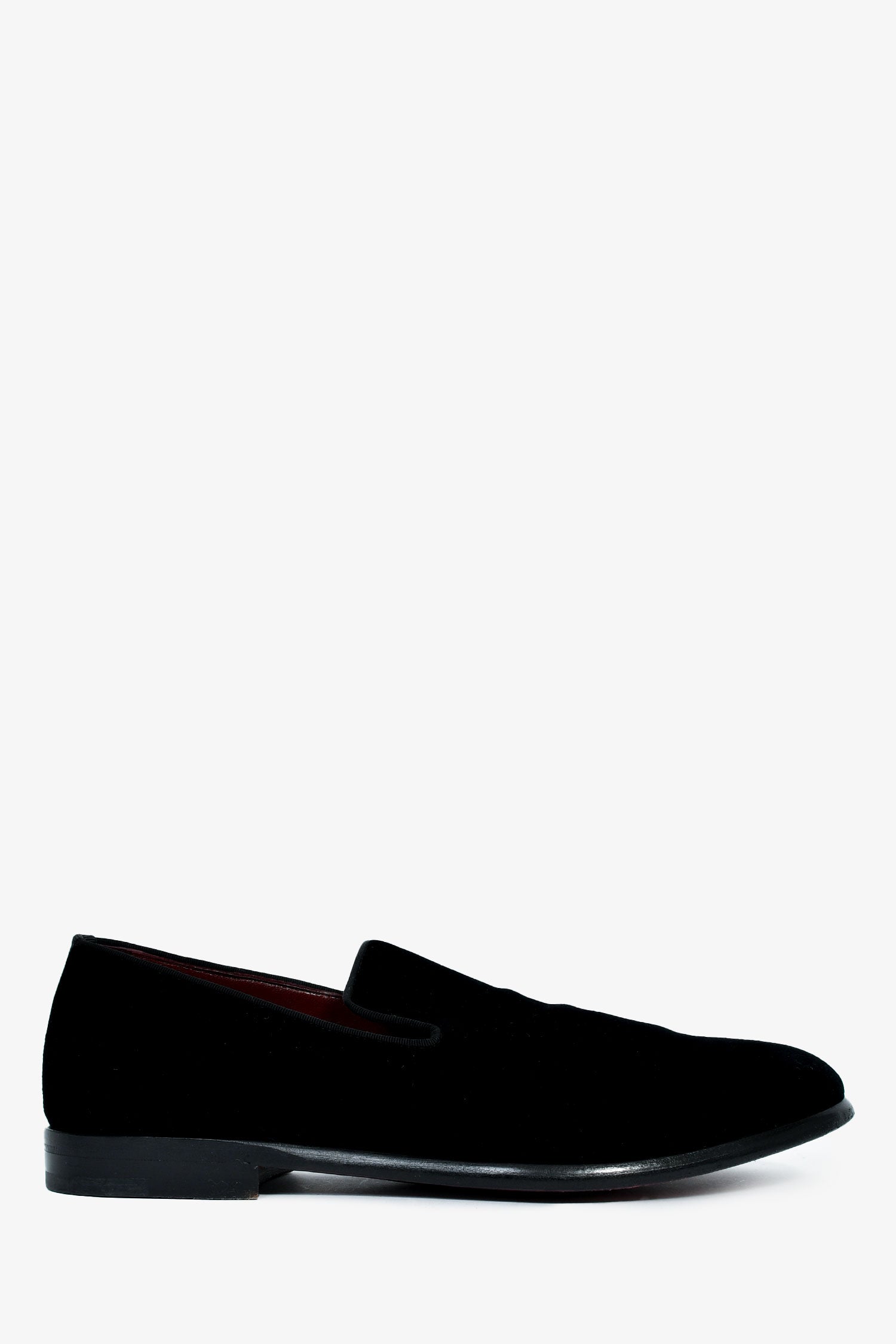 Dolce & Gabbana Black Velvet Loafers Size 5 Mens