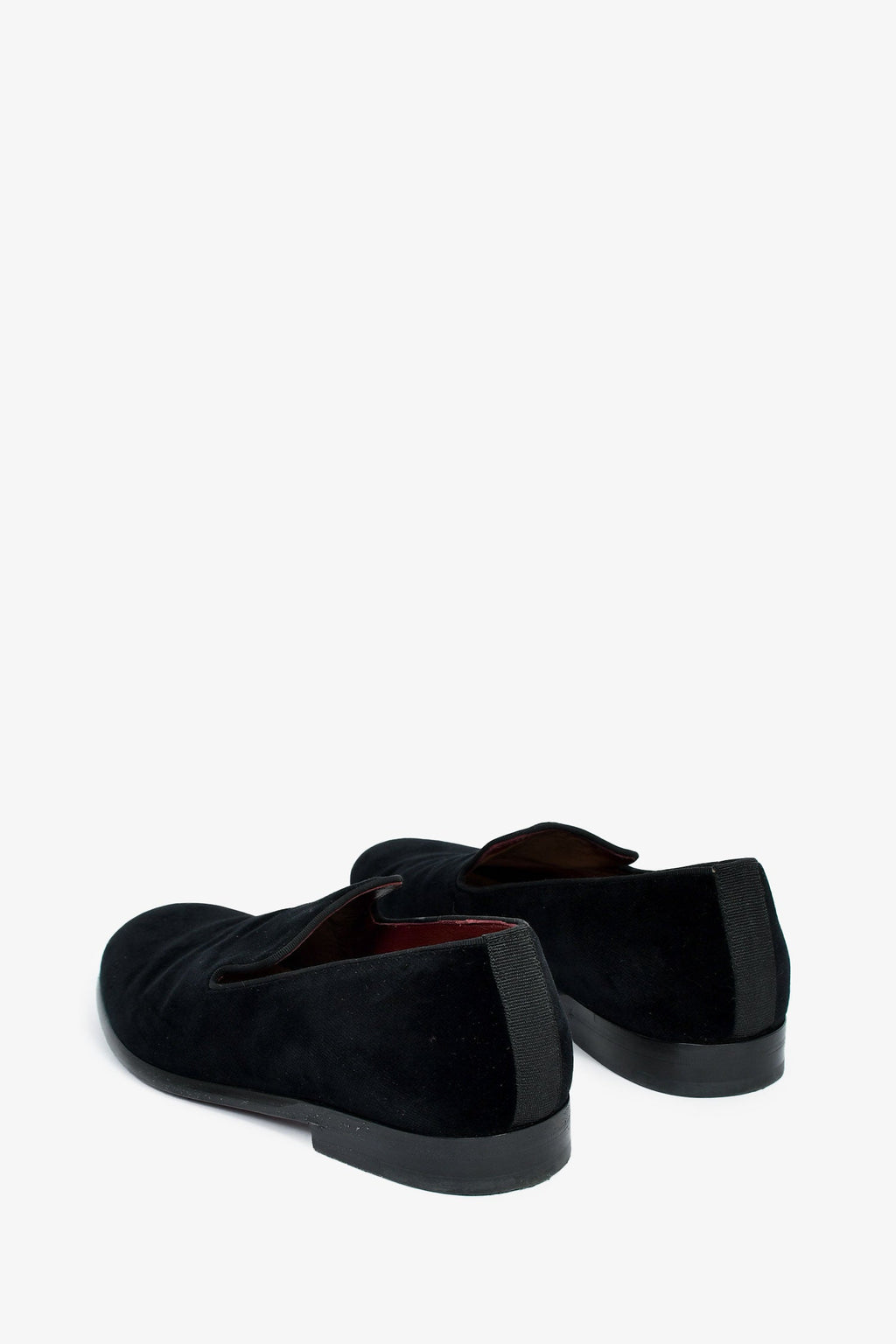 Dolce & Gabbana Black Velvet Loafers Size 5 Mens