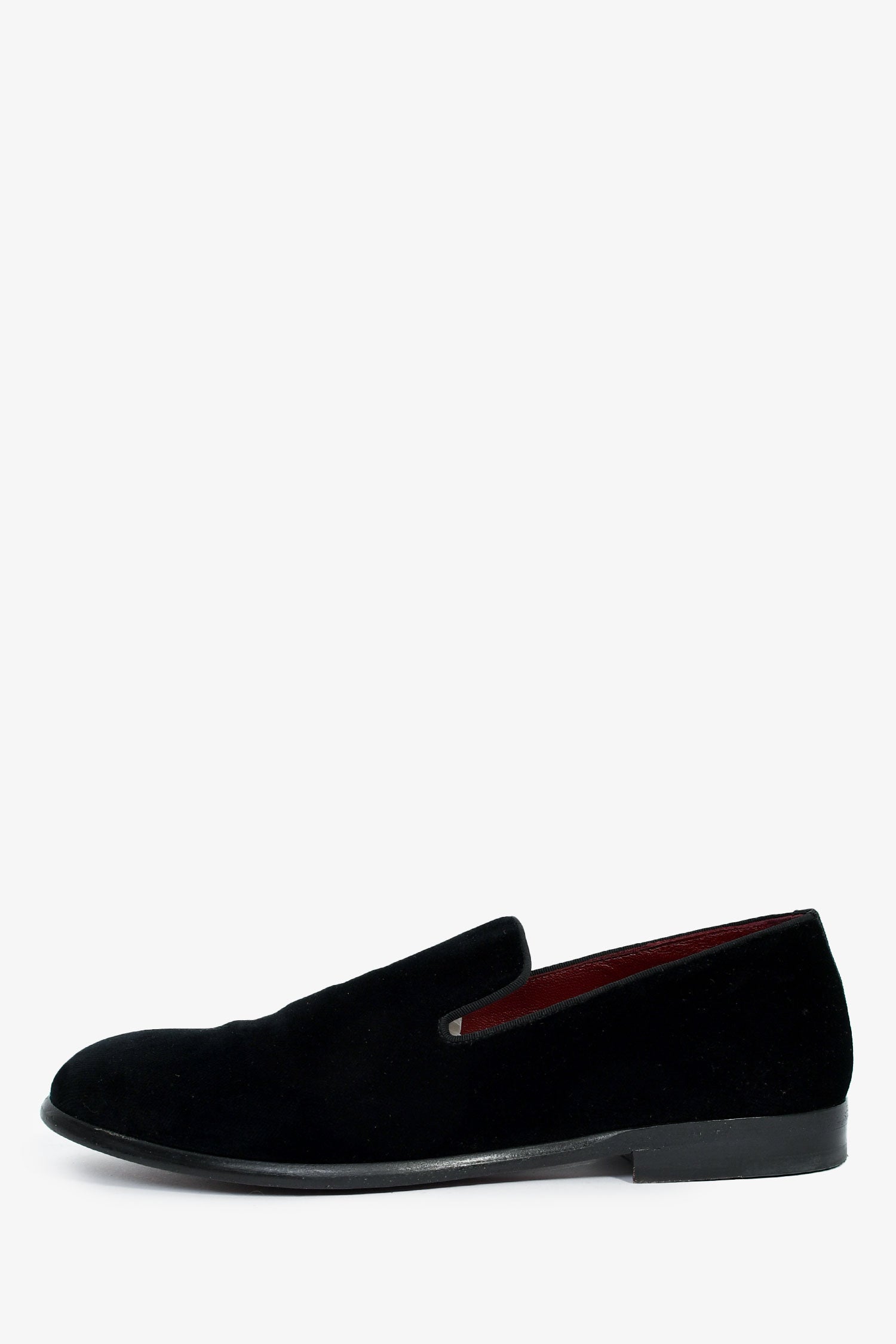 Dolce & Gabbana Black Velvet Loafers Size 5 Mens