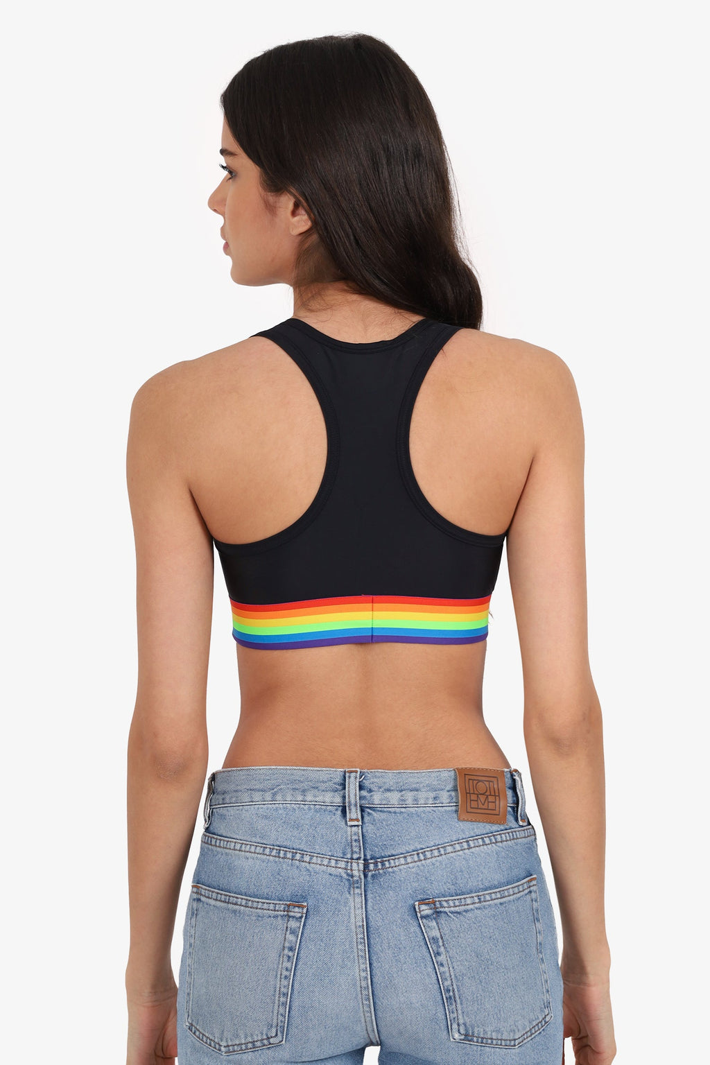 Versace Black V-logo Bralette Size 2