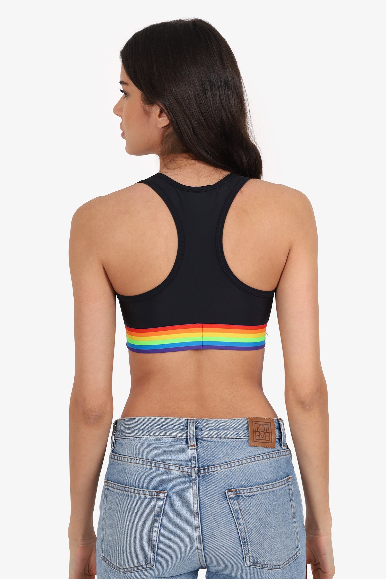 Versace Black V-logo Bralette Size 2