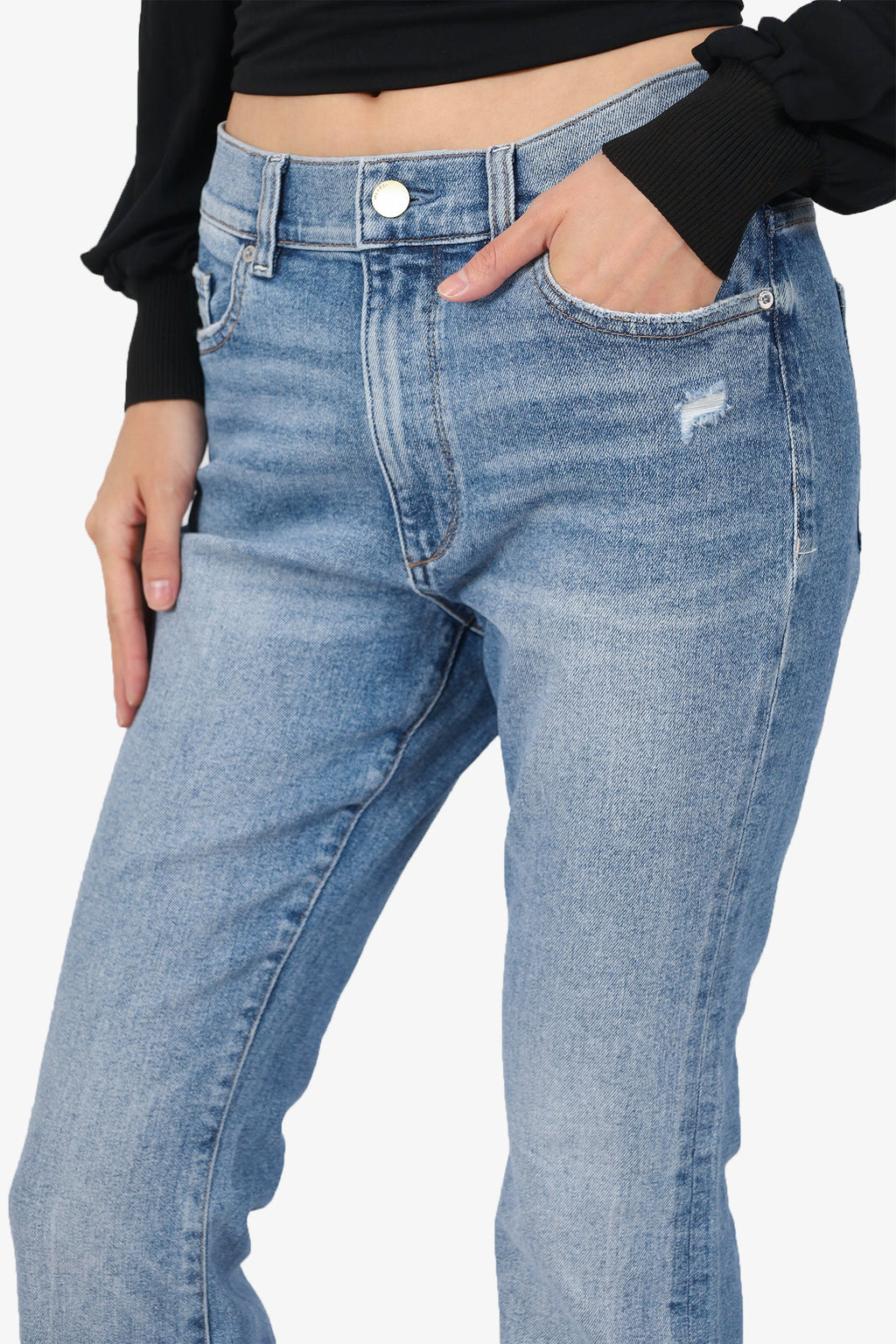 DL1961 Blue Denim Flared Leg Jeans Size 26