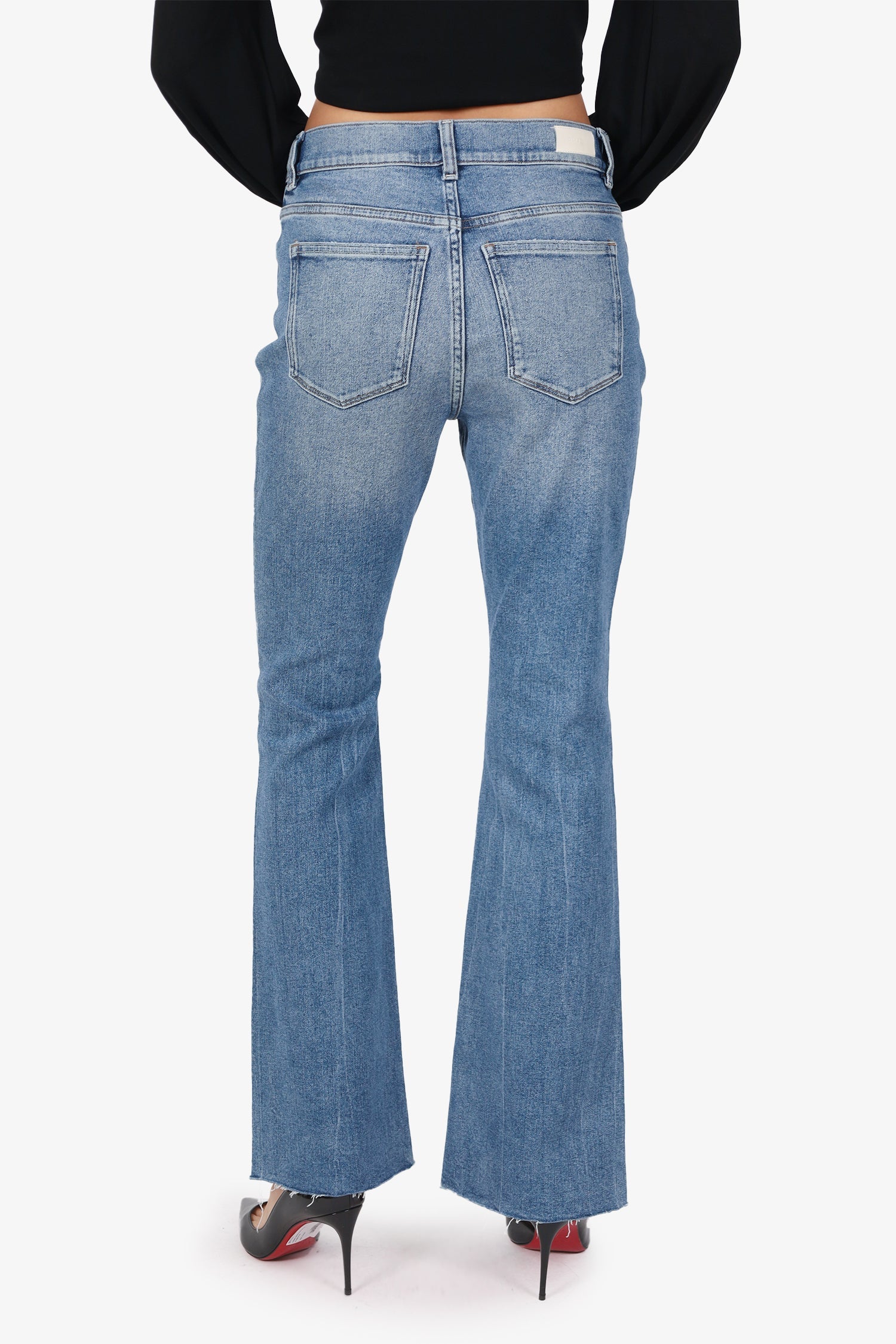 DL1961 Blue Denim Flared Leg Jeans Size 26