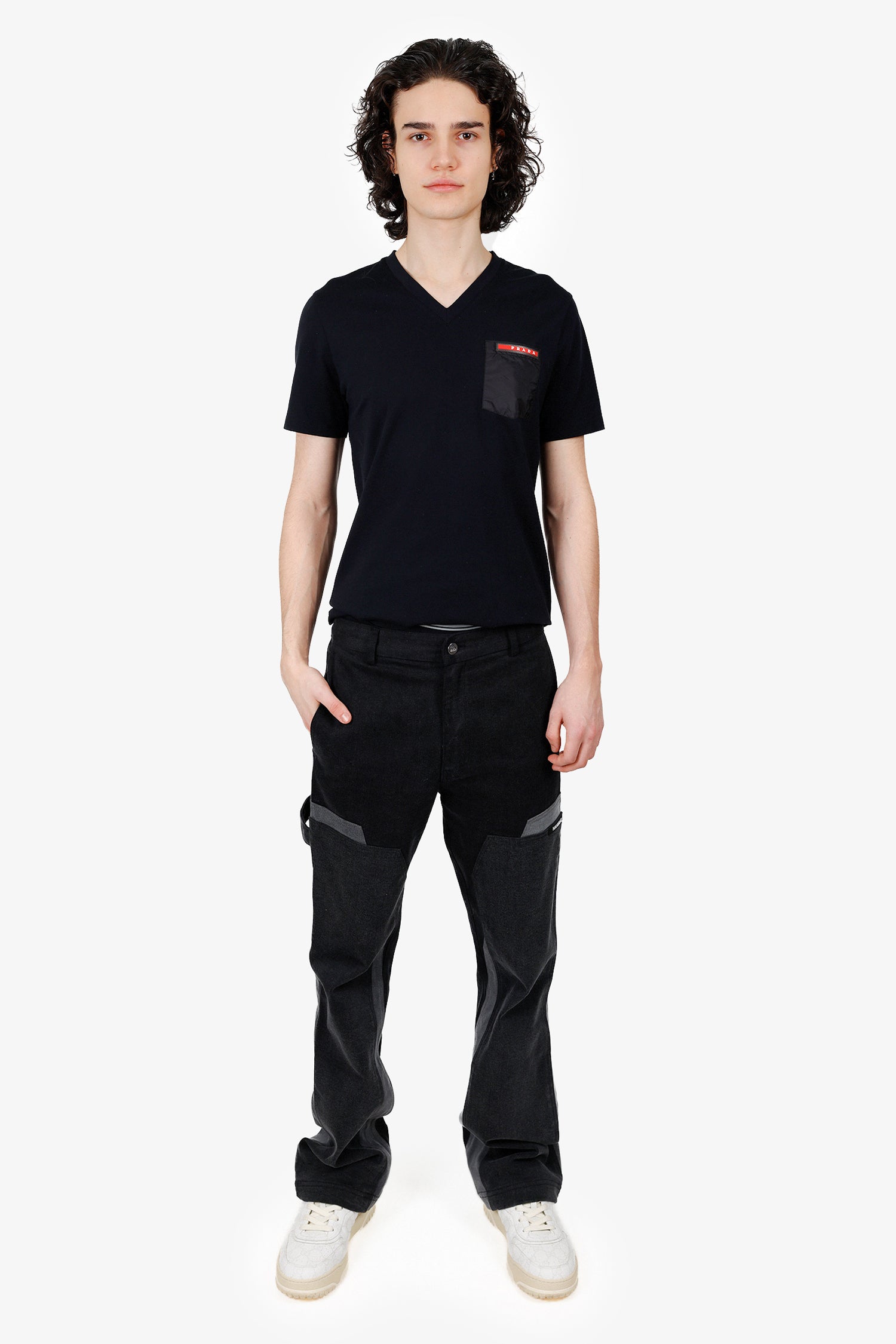 Nahmias Black Denim Carpenter Pants Size 32 Mens