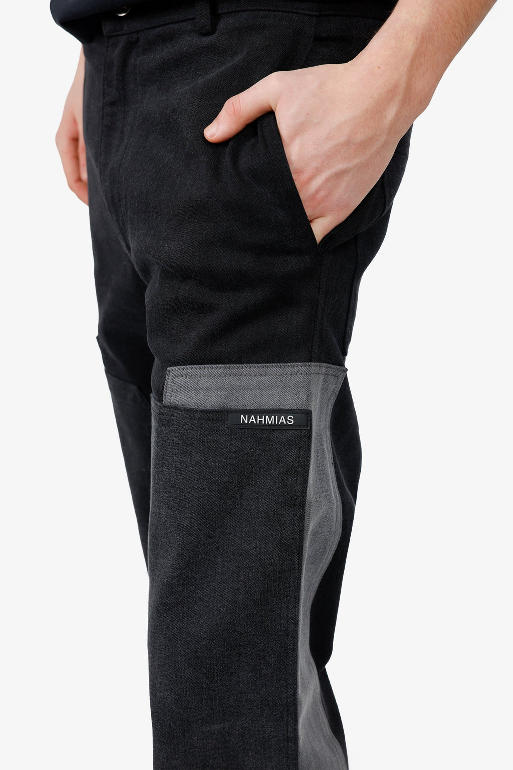 Nahmias Black Denim Carpenter Pants Size 32 Mens