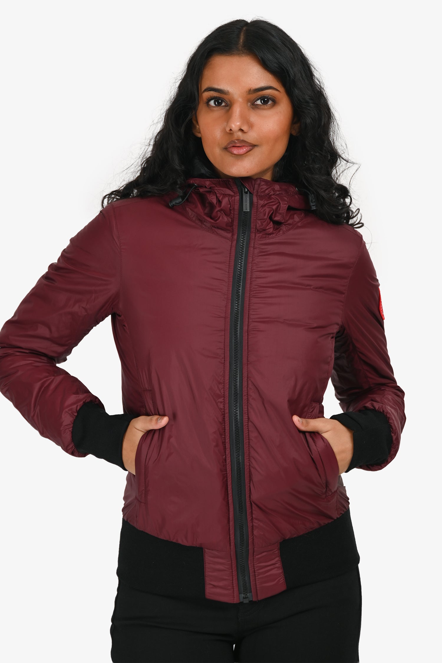 Canada Goose Burgundy Lightweight Down Jacket Size XS