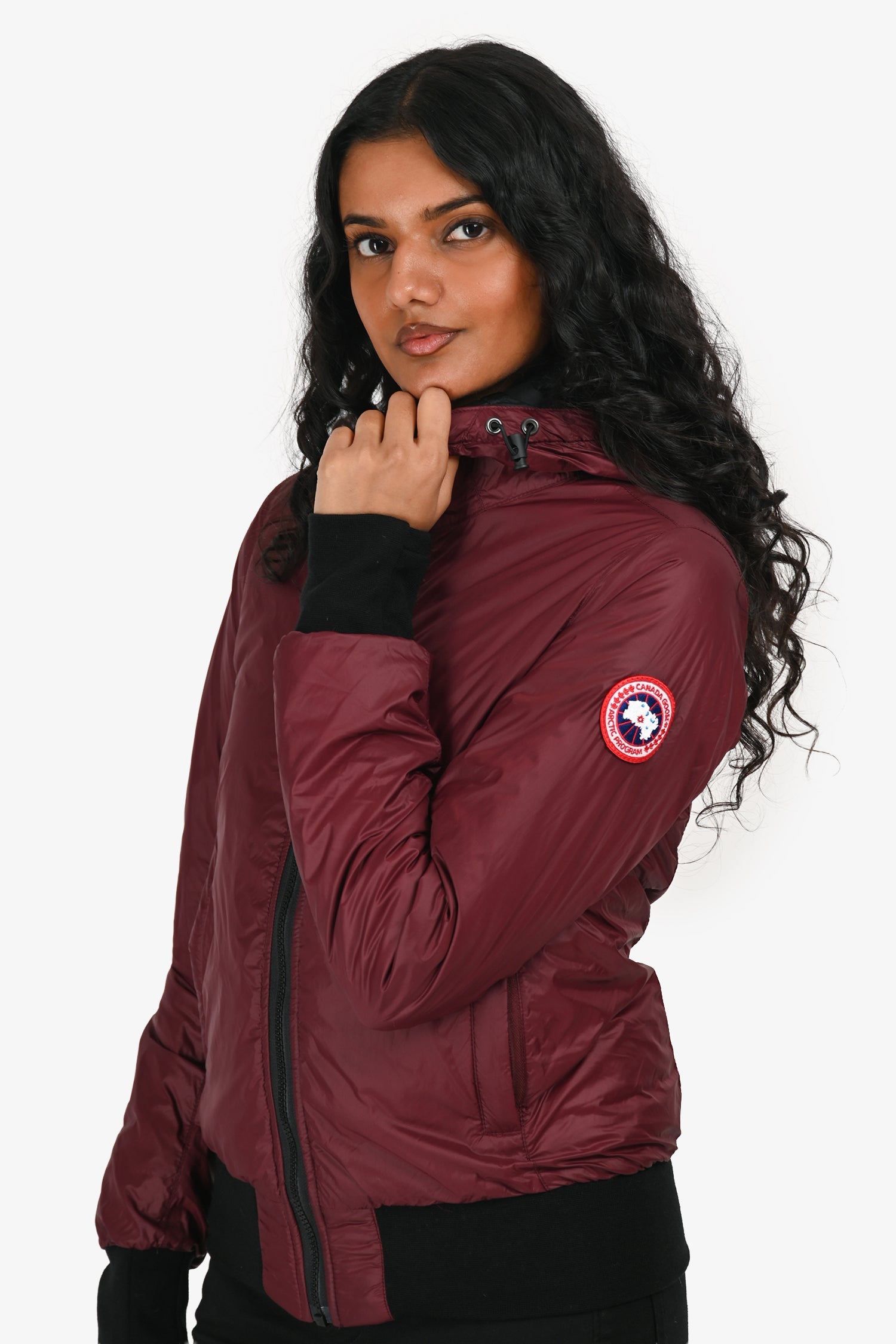 Canada Goose Burgundy Lightweight Down Jacket Size XS