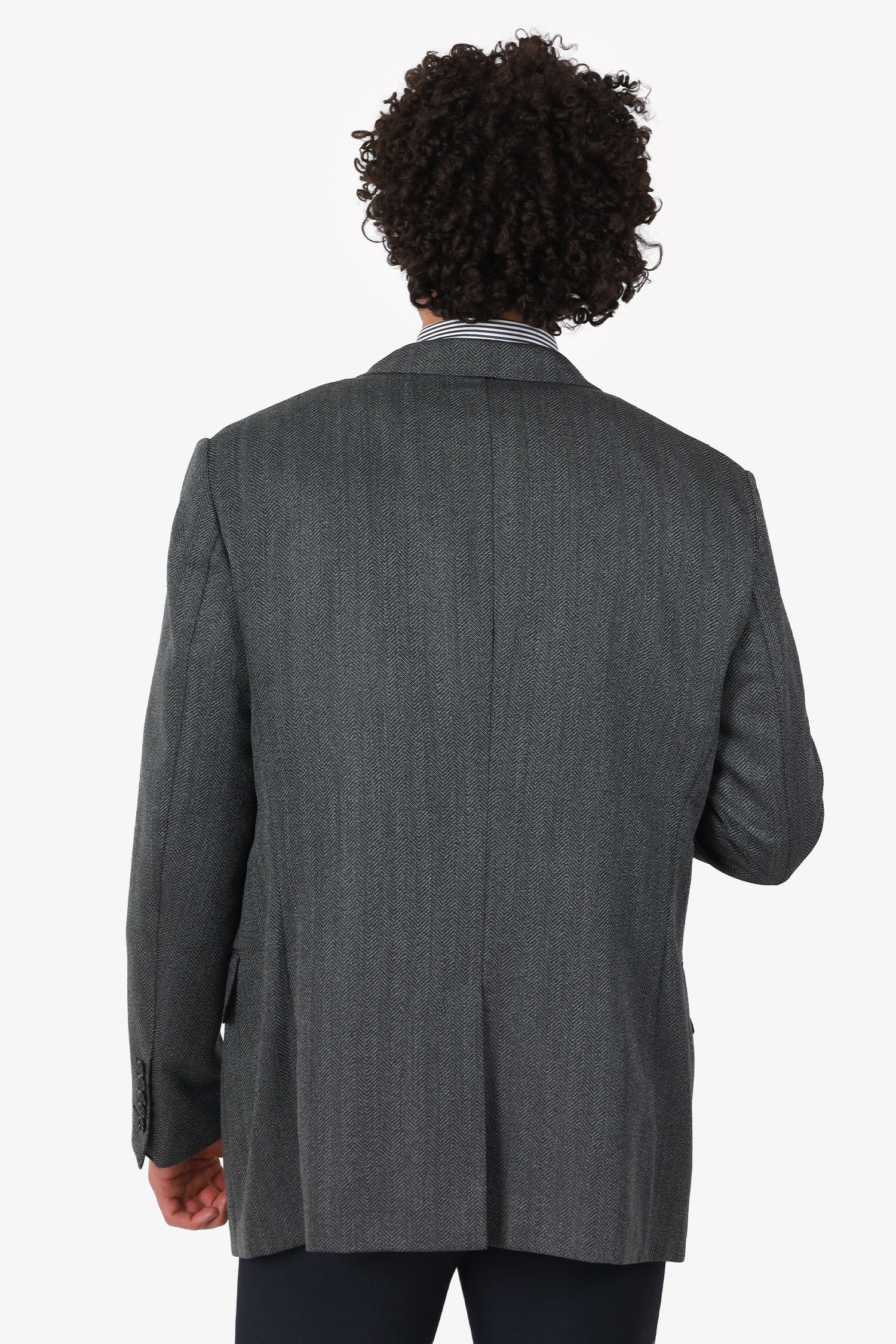 Tom Ford Grey Wool Mohair Blend Blazer Size 60R Mens